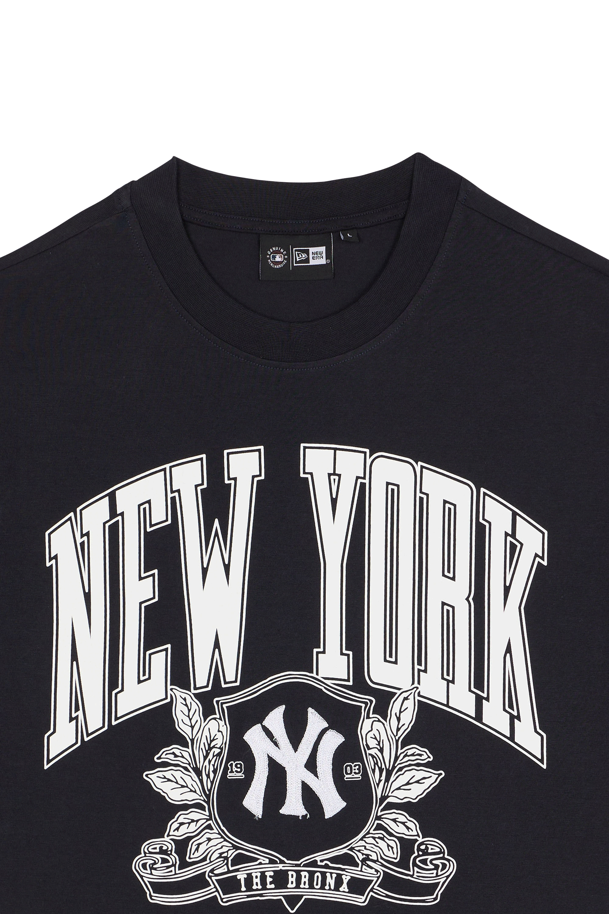 Regular-fit round-neck cotton T-shirt | Blue NEW ERA Men