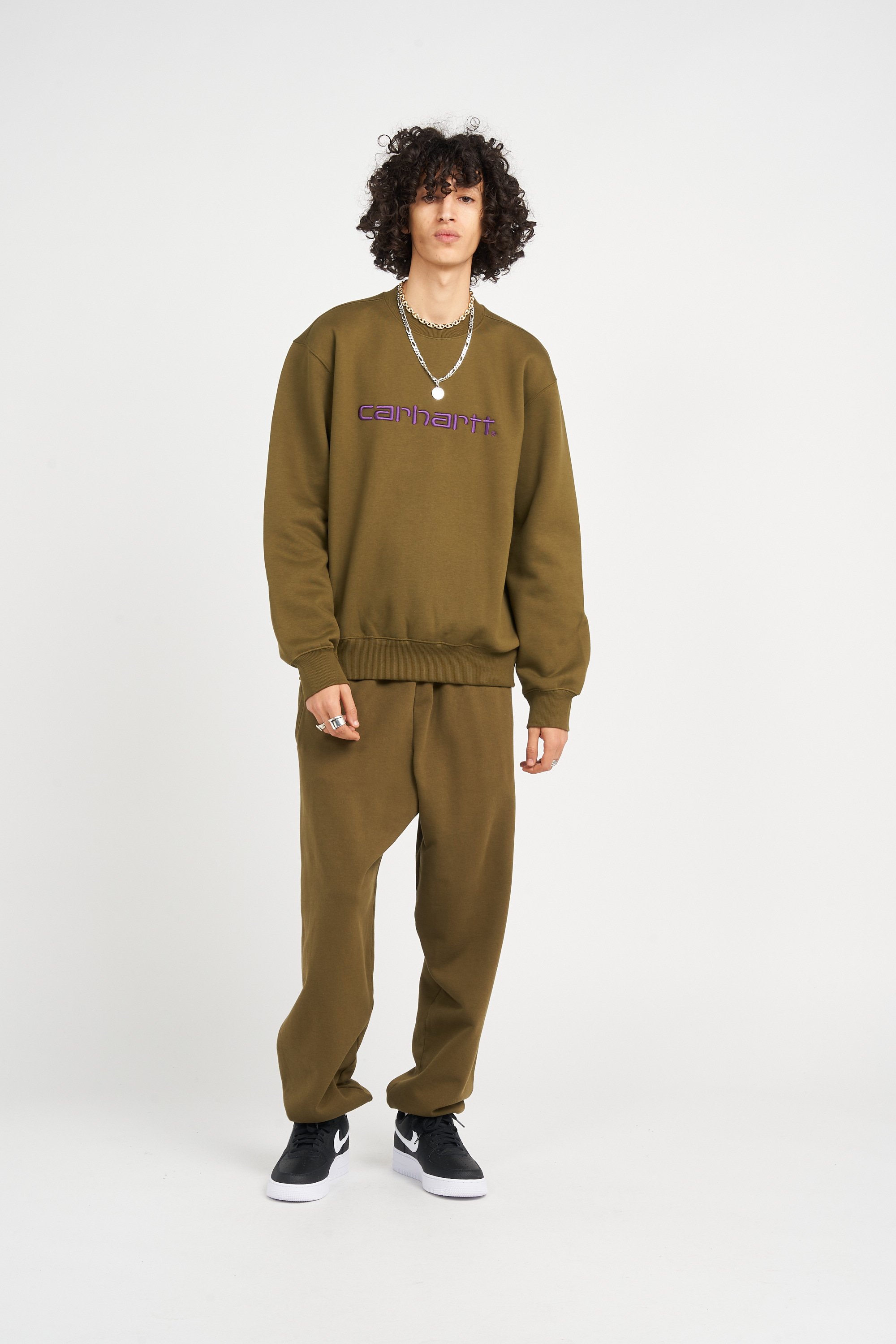 Straight-leg track pants CARHARTT WIP Khaki