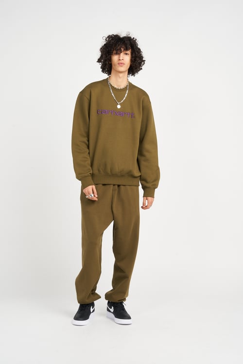 CARHARTT WIP Jogging droit Kaki