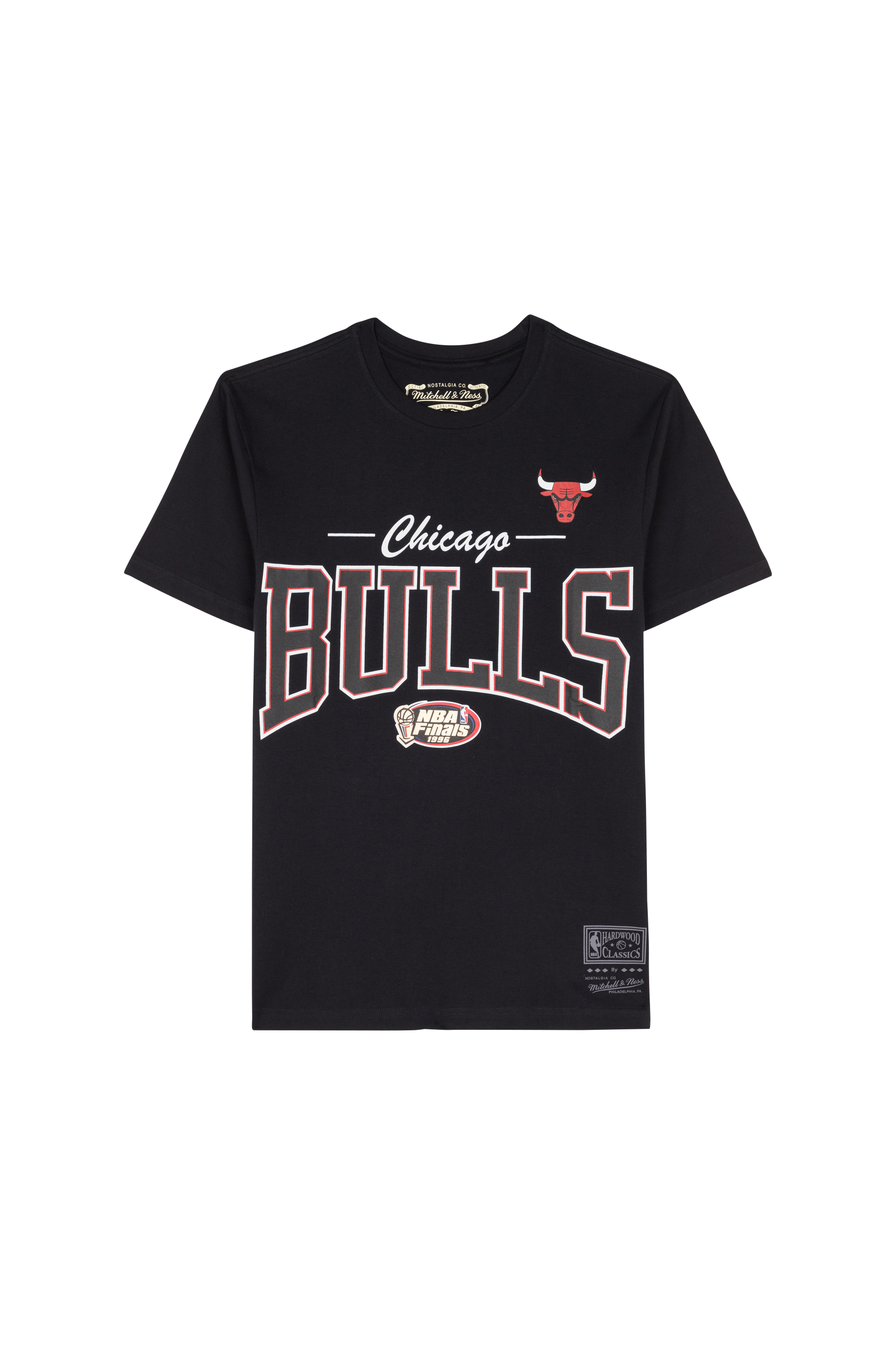 Regular-fit round-neck cotton T-shirt Black