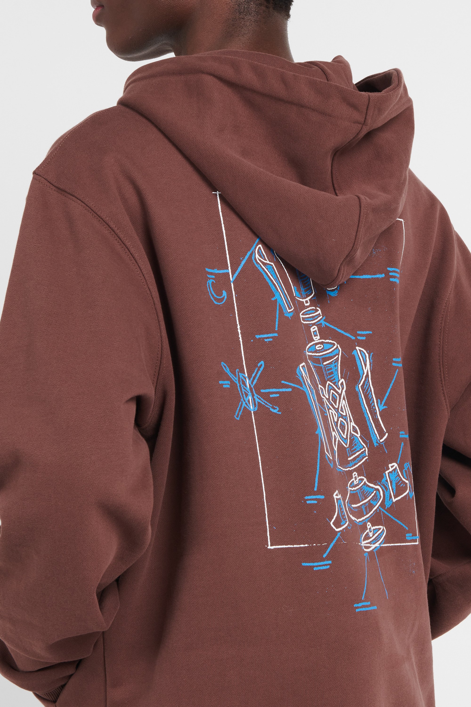 Hoodie | Brown by DAILY PAPER Hoodie Brown