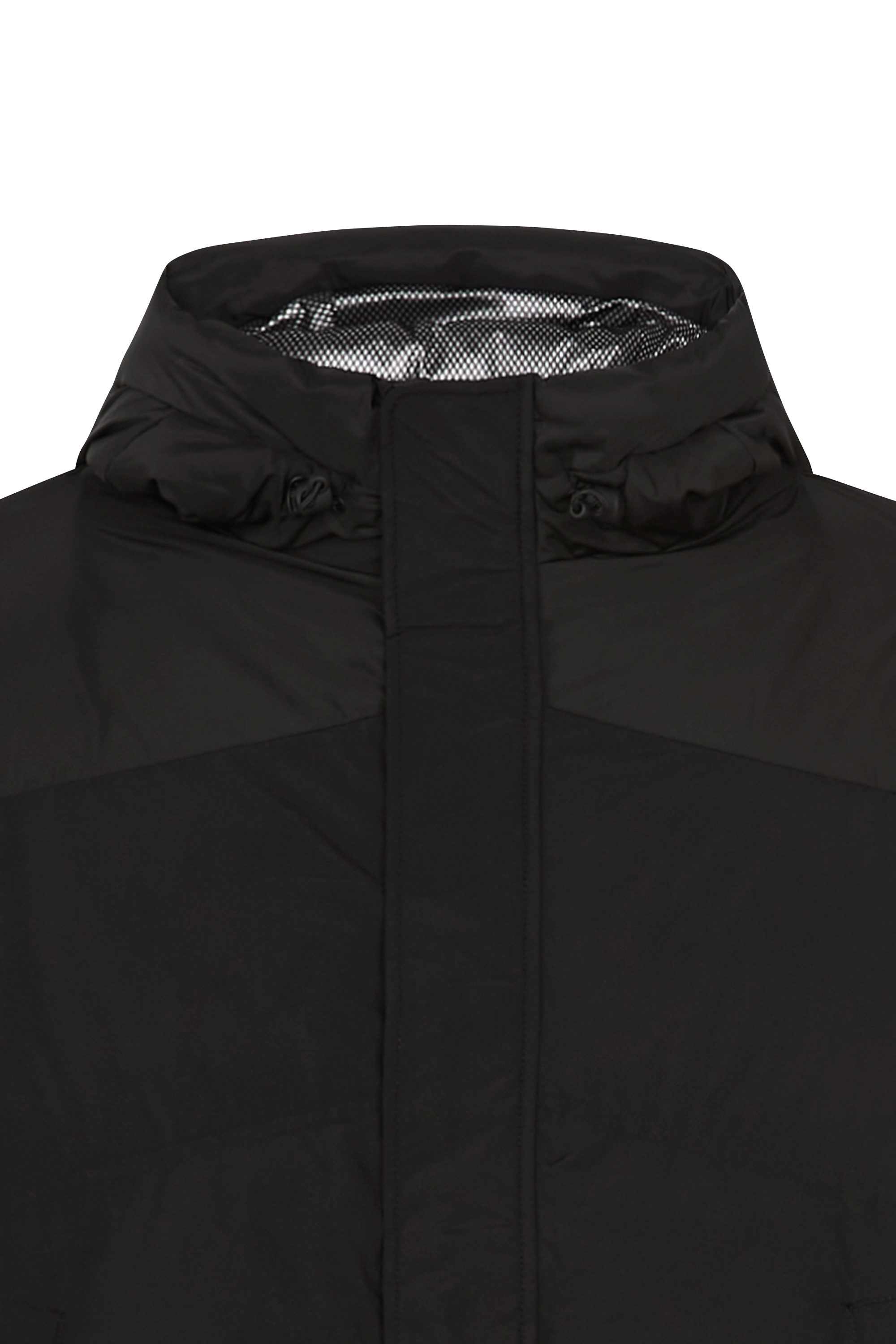 Lightweight quilted padded jacket with high neck Black