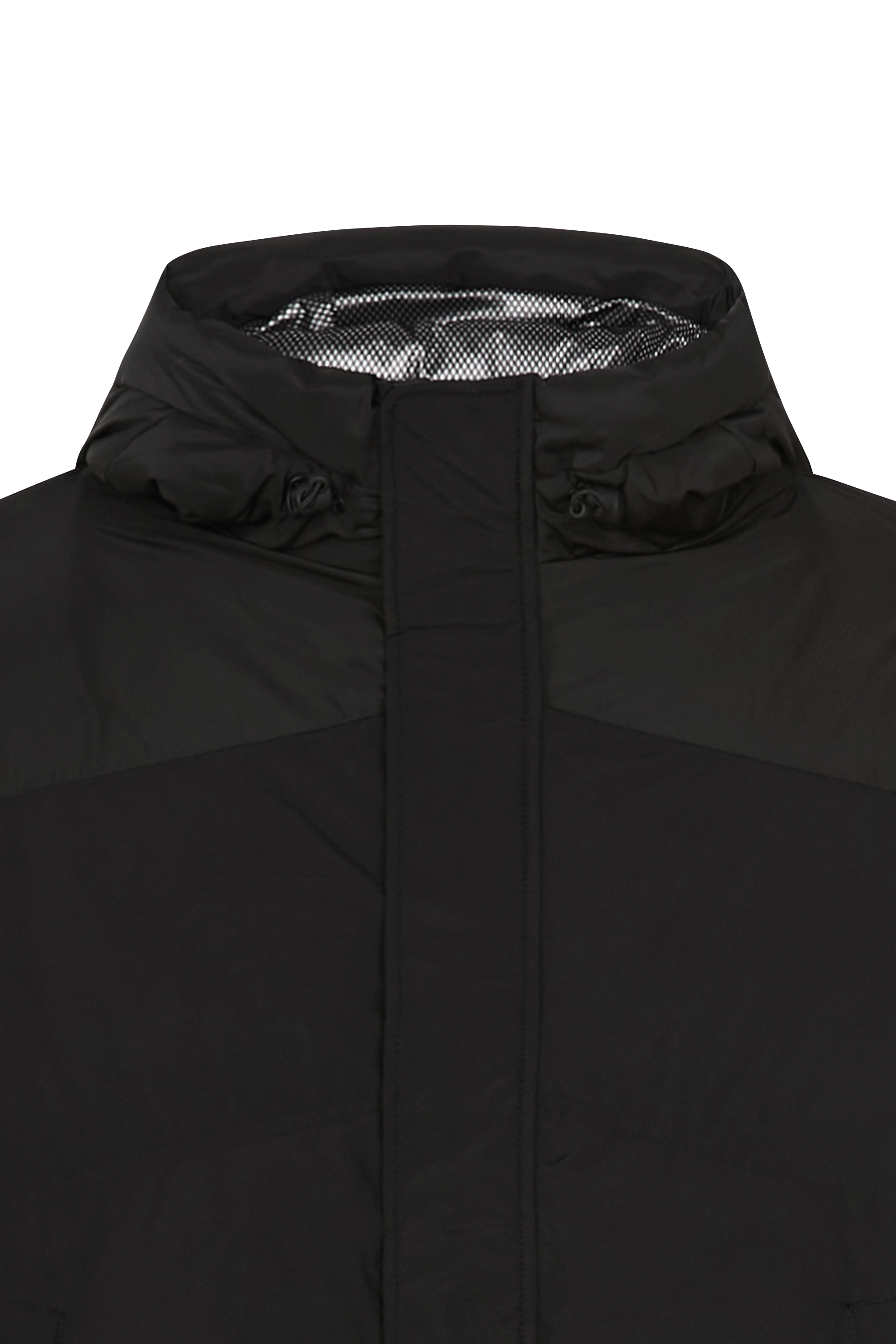 Lightweight quilted padded jacket with high neck Black