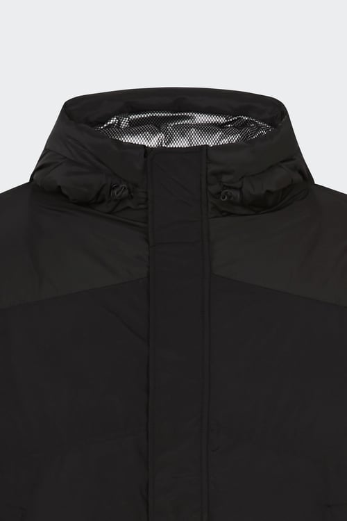 SCHOTT Lightweight quilted padded jacket with high neck Black