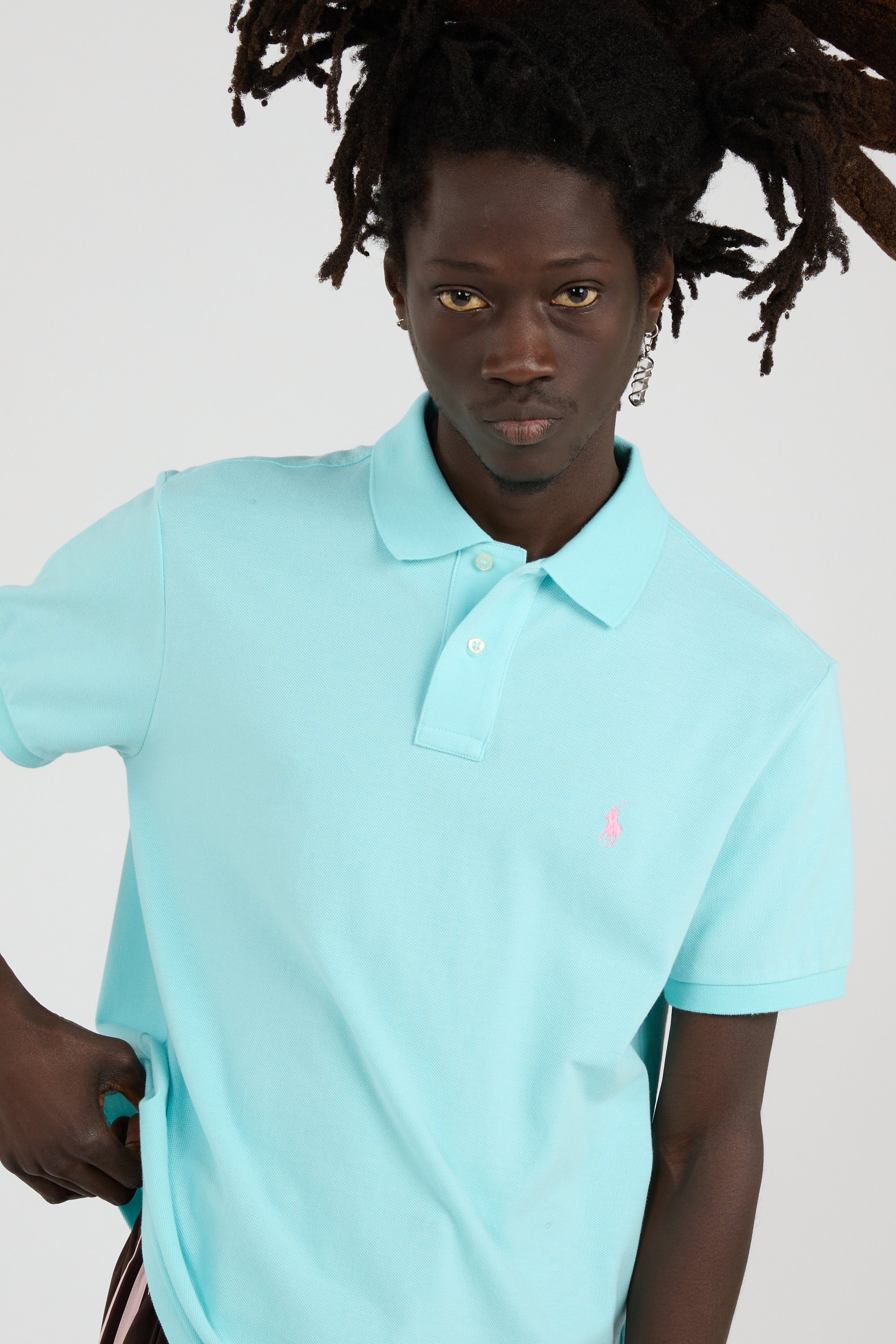 Cotton polo shirt Blue