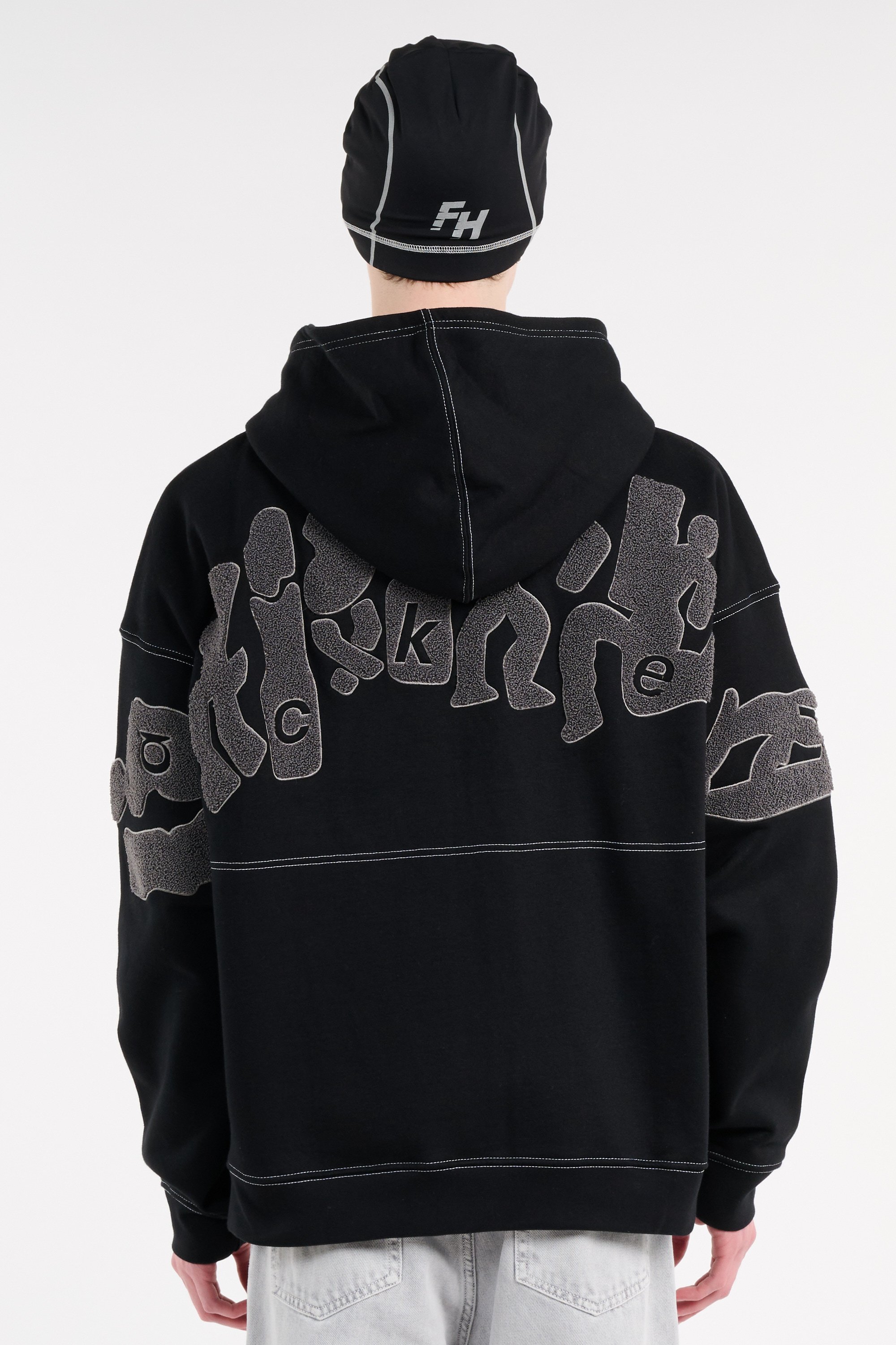 Hoodie zippé Noir