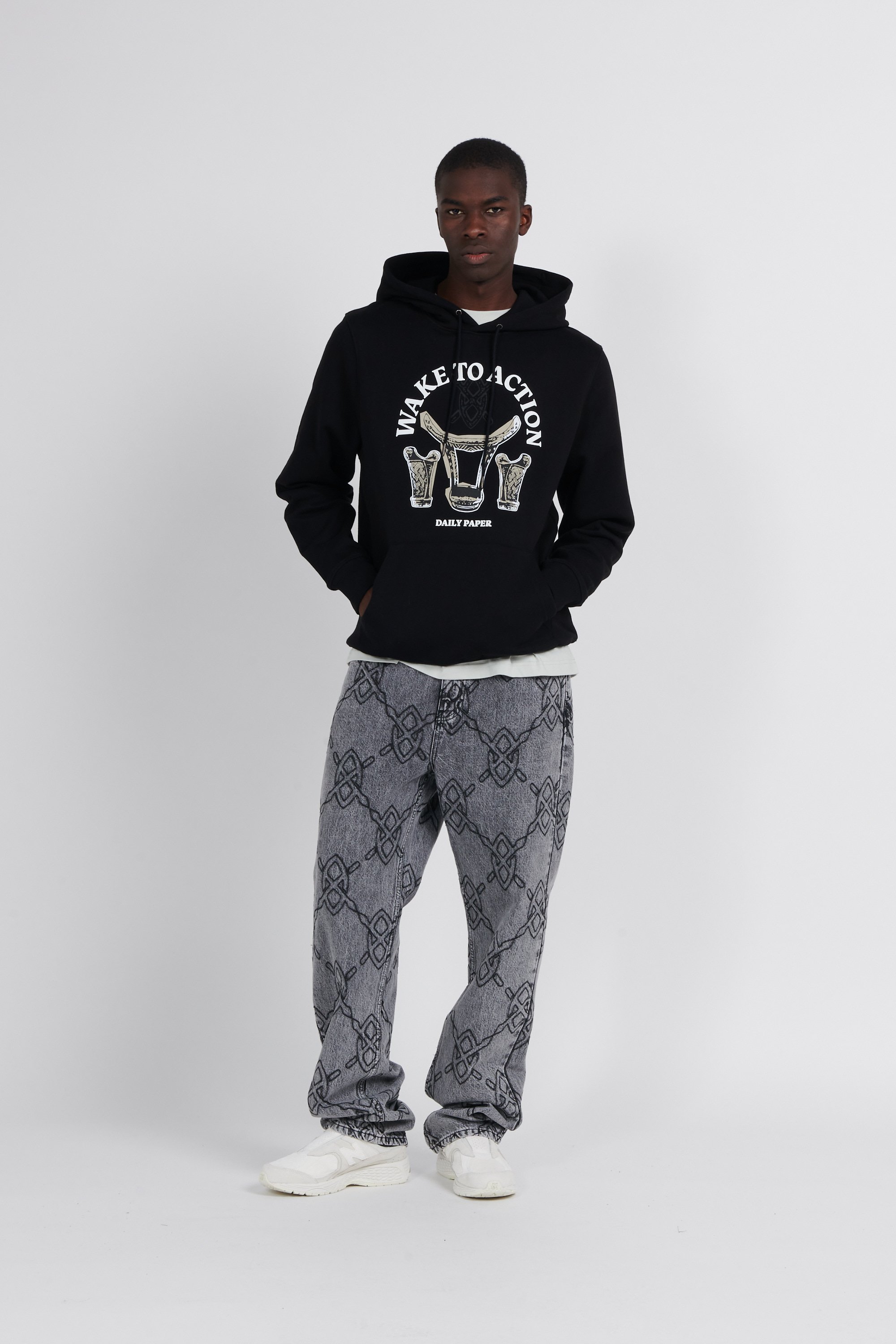 Hoodie DAILY PAPER Noir