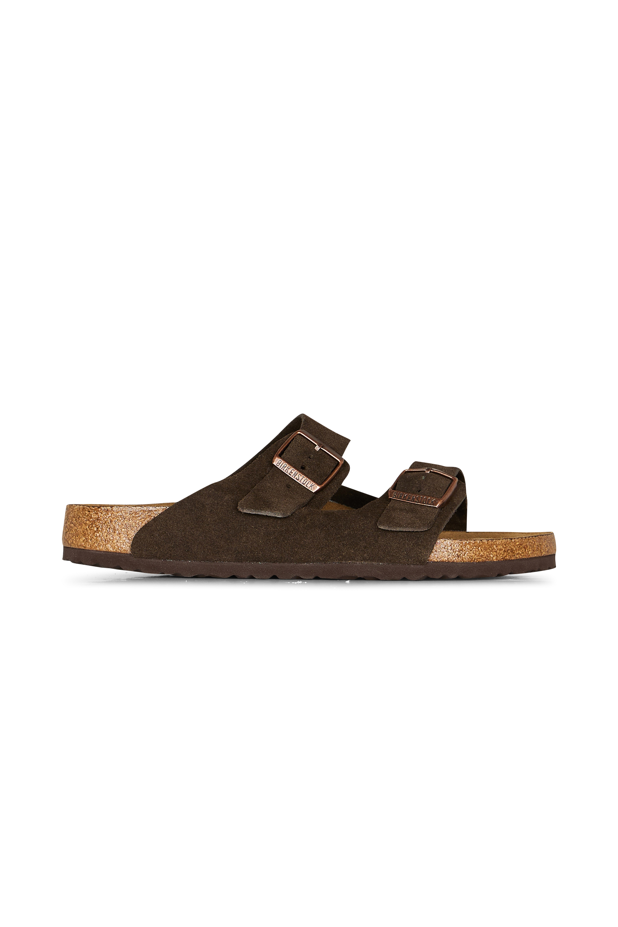 Flat furry sheepskin sandals Brown
