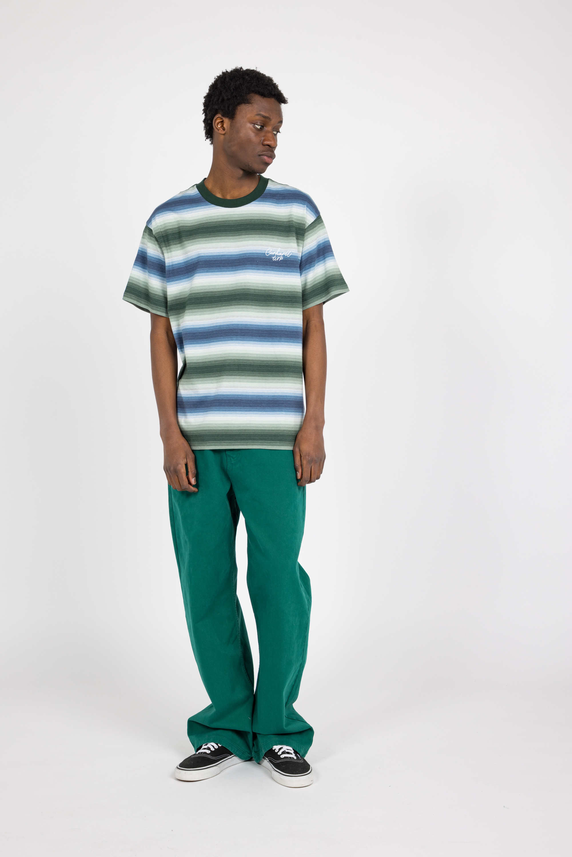 Regular-fit round-neck cotton T-shirt Multicolored