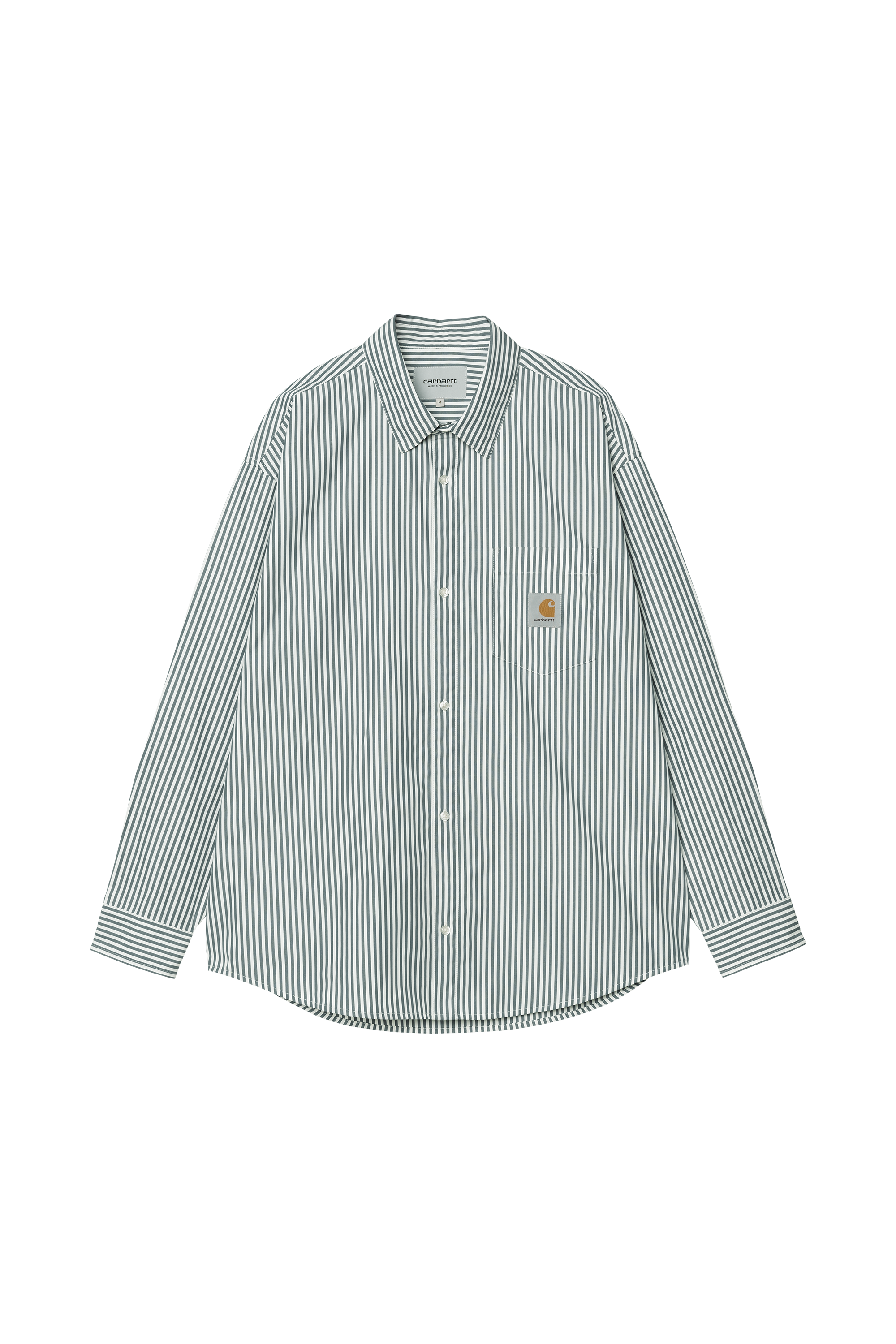 Chemise L/S Daldry Shirt Daldry stripe, office blue / wax