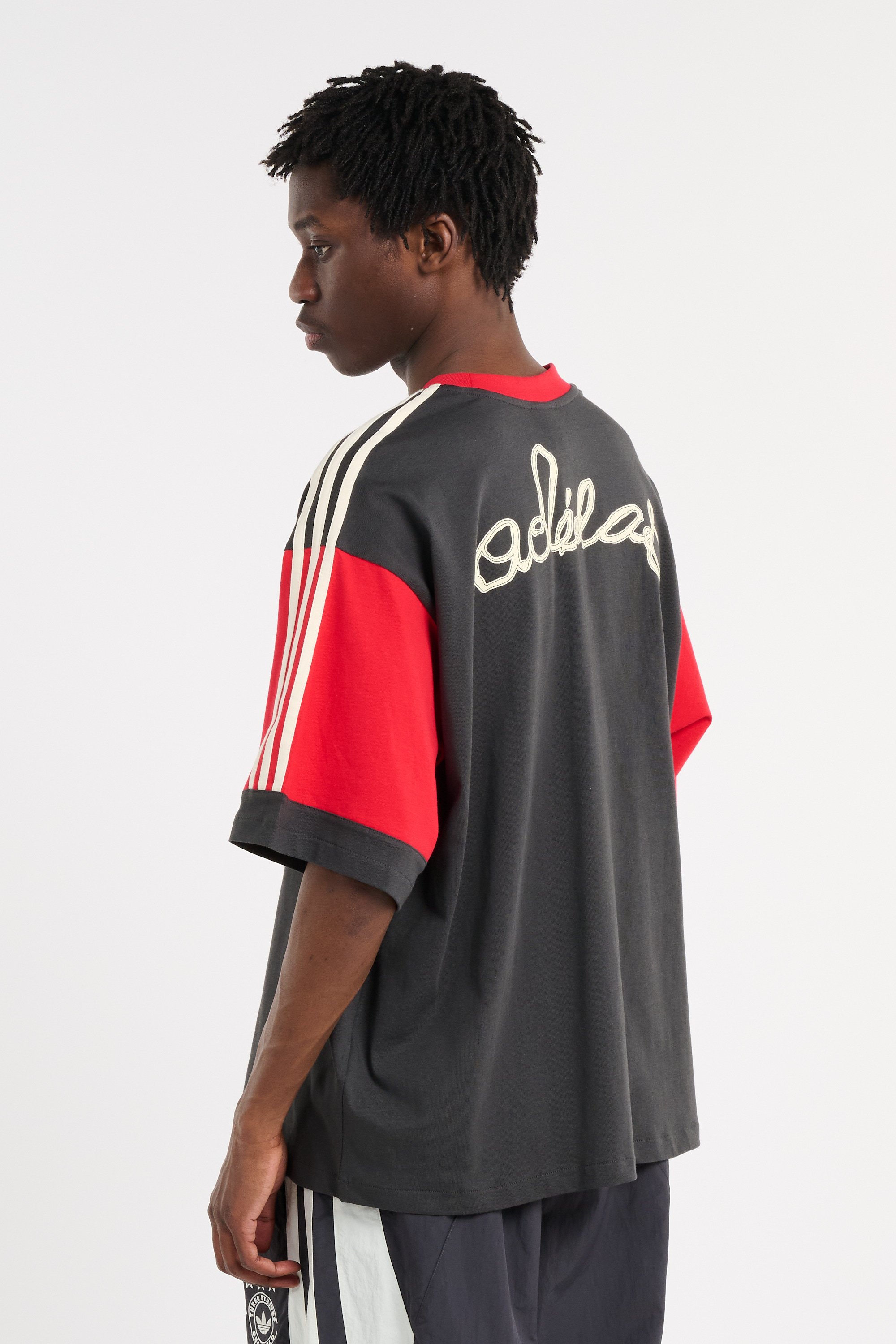 Regular-fit round-neck cotton T-shirt Black