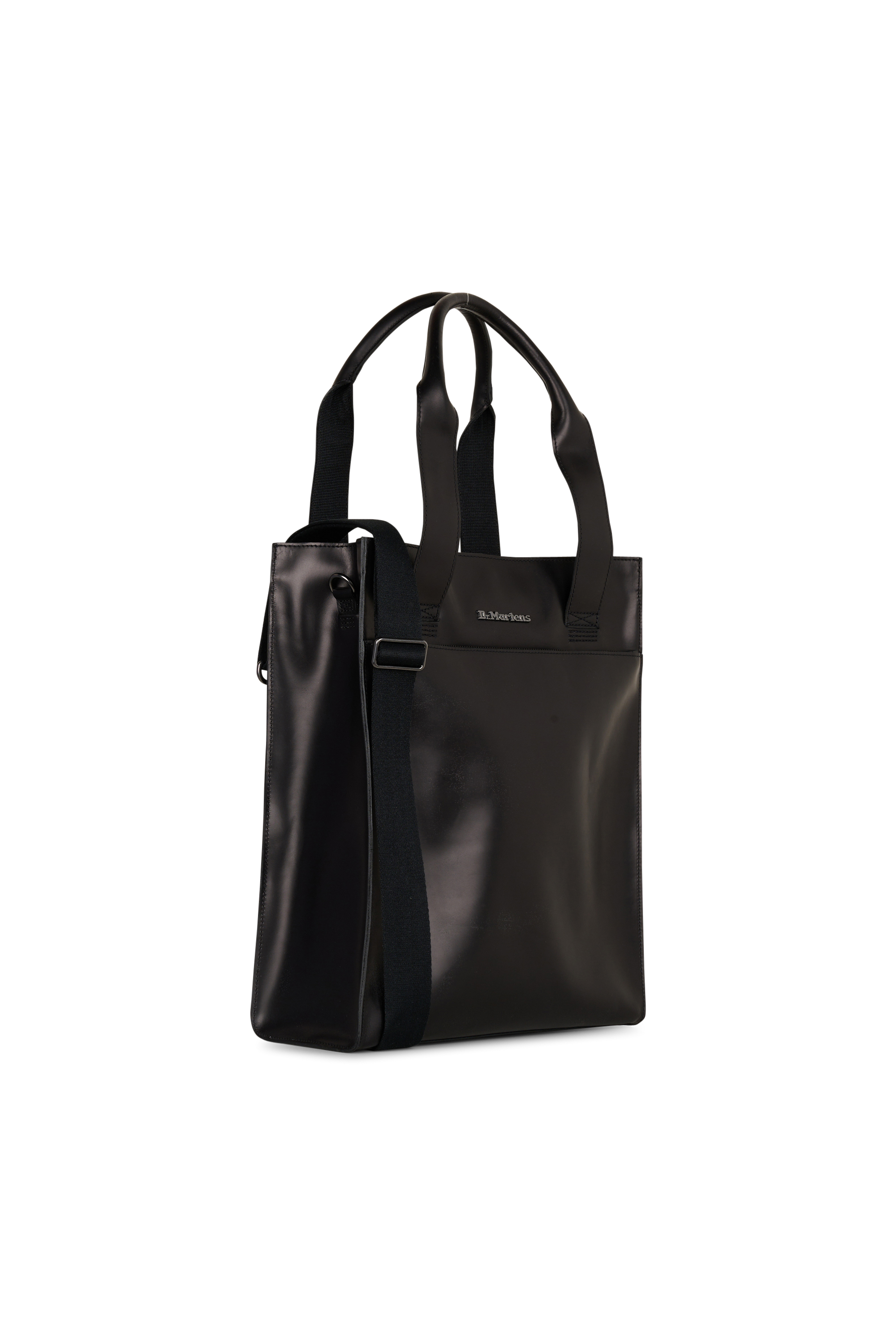 Sac shopping en cuir Noir