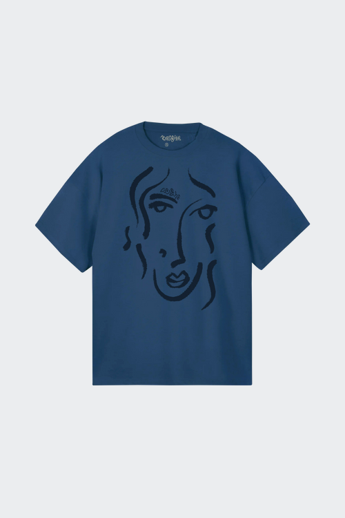 GOUACHE T-shirt Bleu