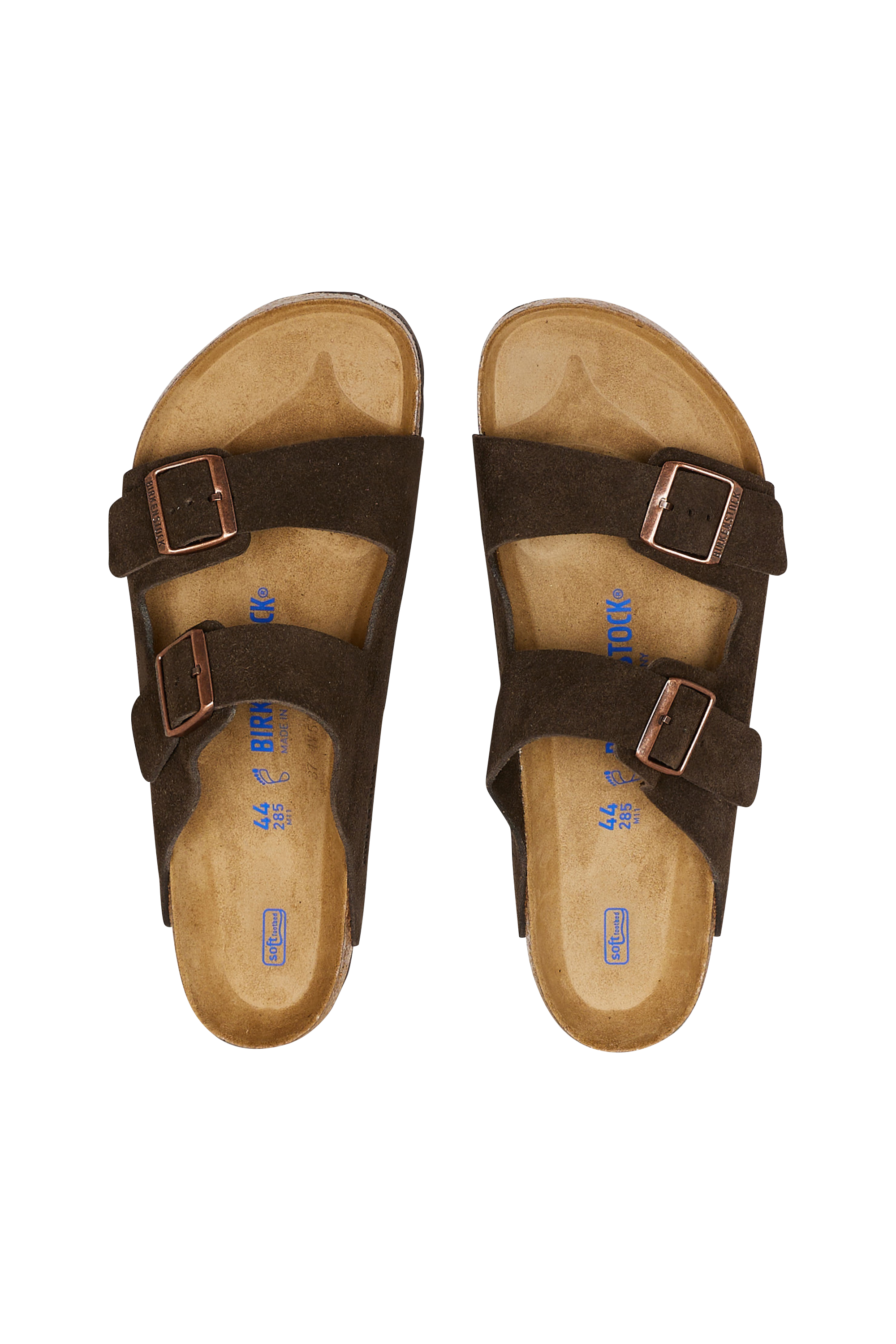 Flat furry sheepskin sandals Brown