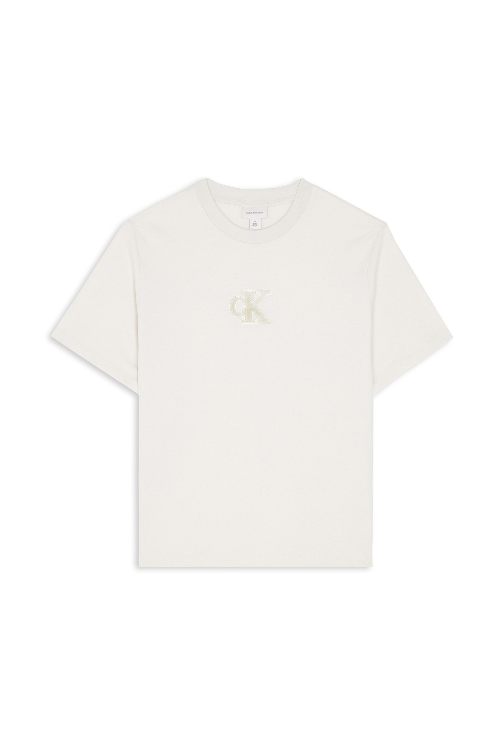 Regular-fit round-neck cotton T-shirt White