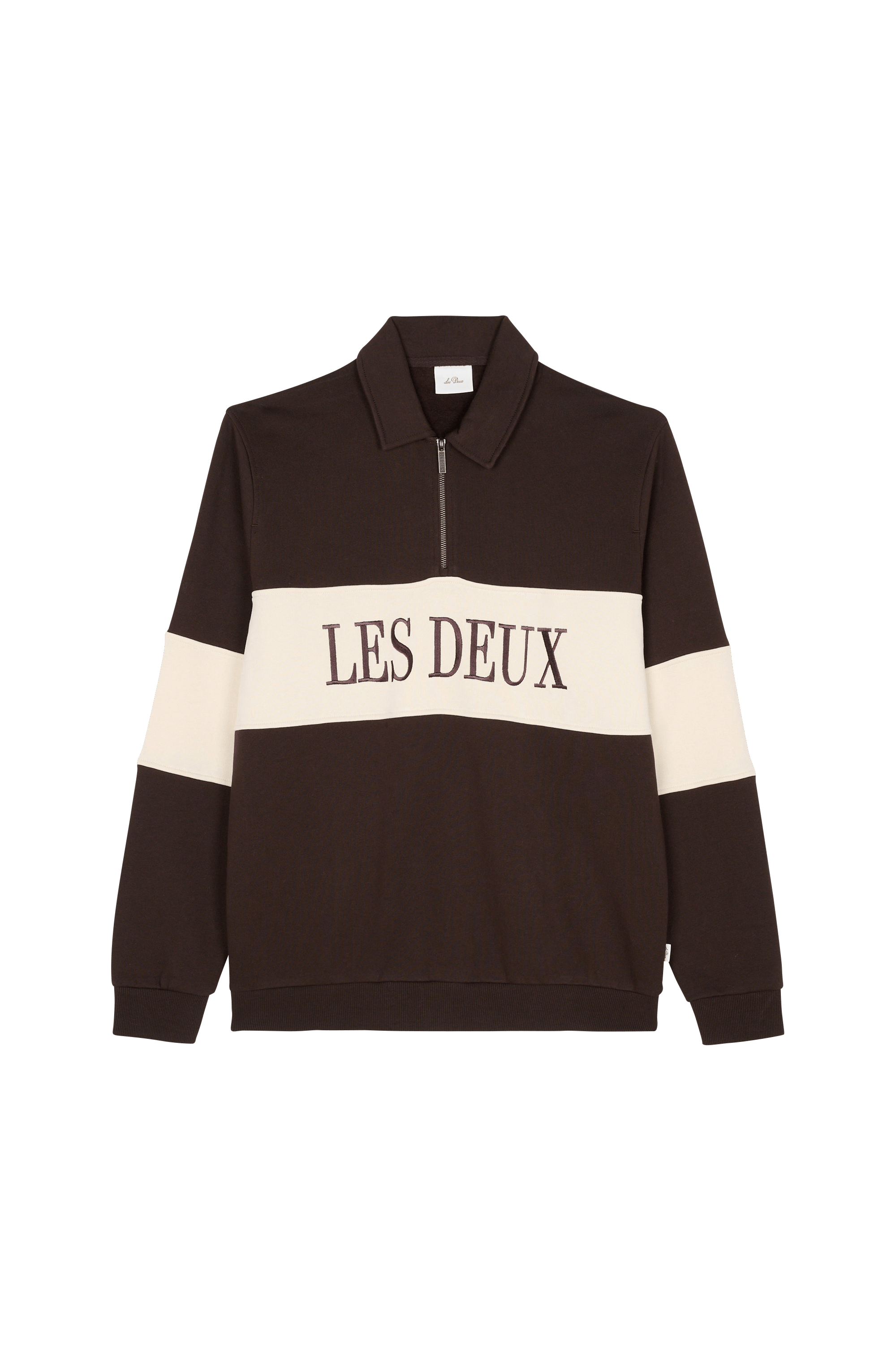 Tommy badge sweatshirt LES DEUX Brown