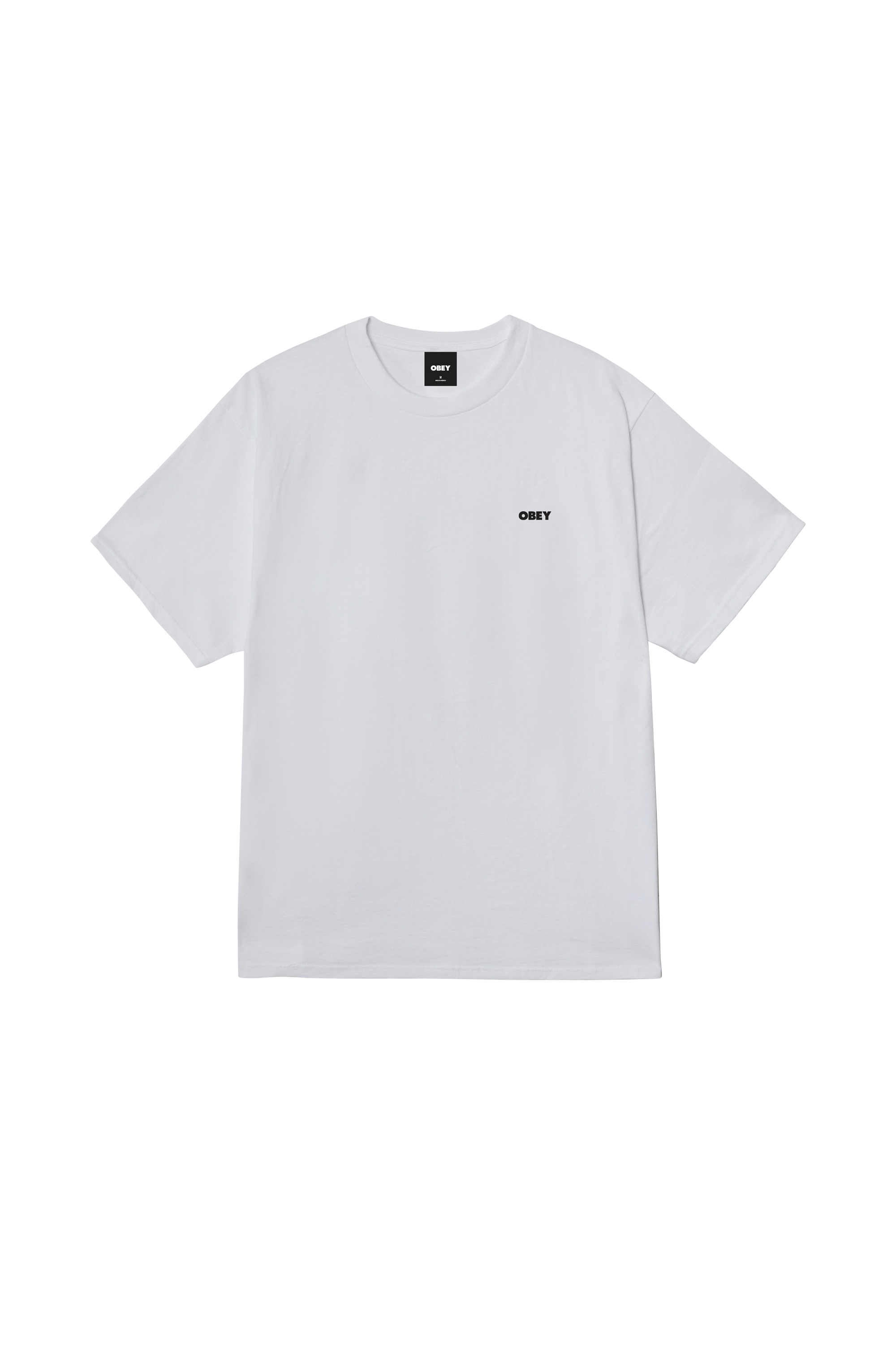 Regular-fit round-neck cotton T-shirt | White OBEY Men