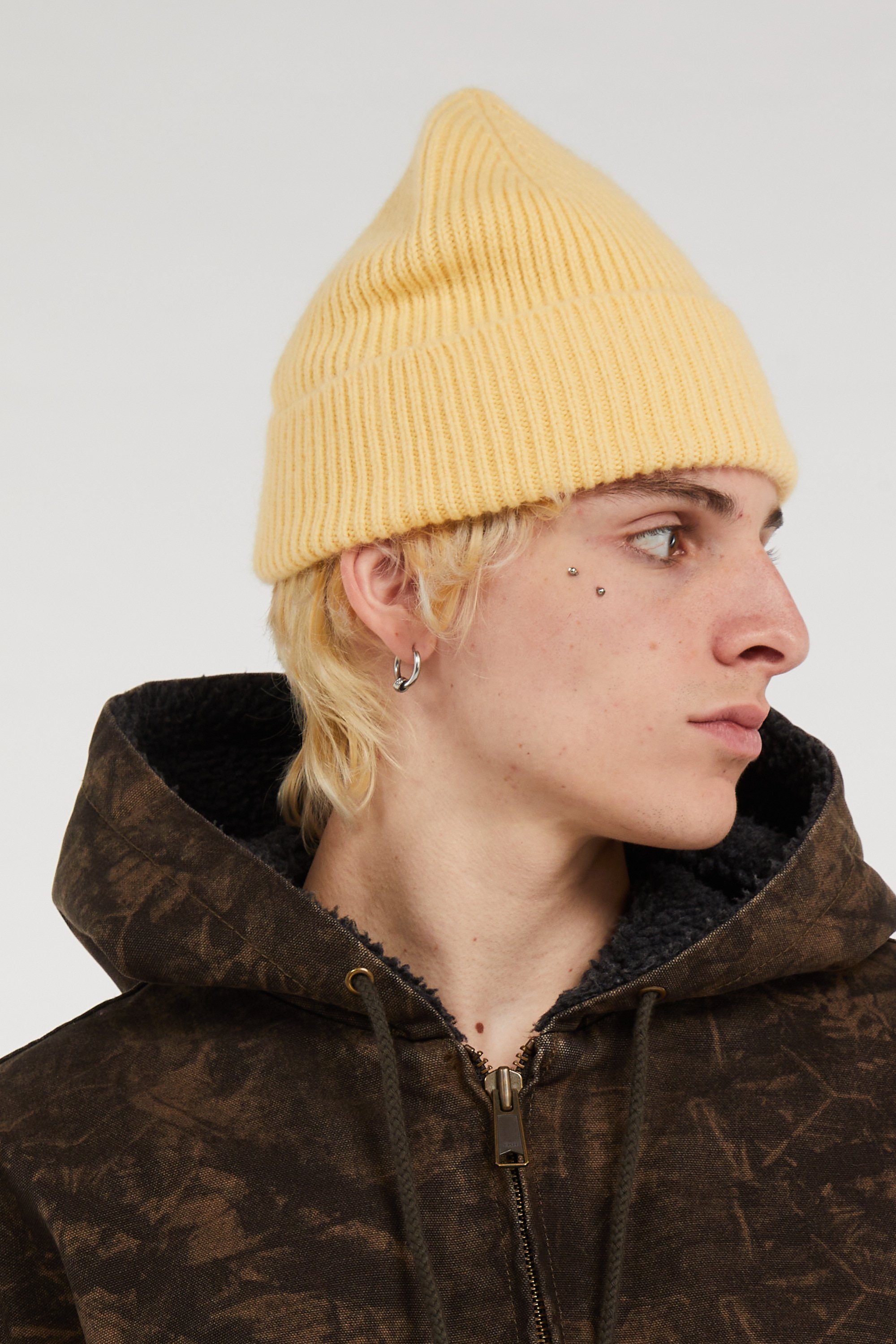Bonnet en laine mélangée | Jaune MACKIE Homme