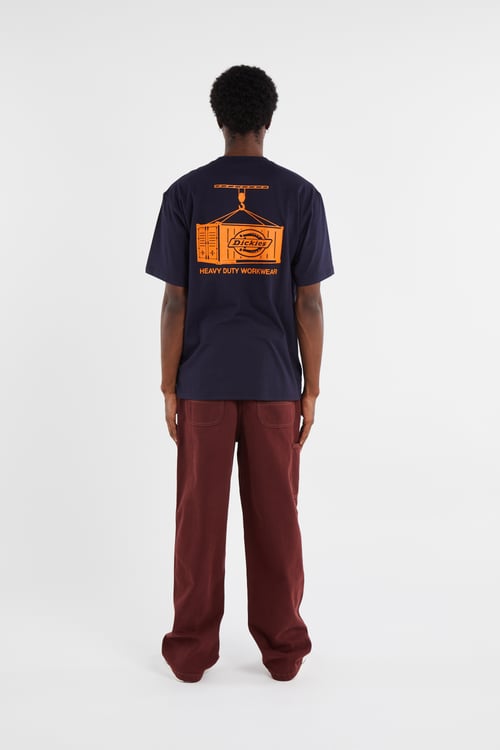 DICKIES Regular-fit round-neck cotton T-shirt Blue