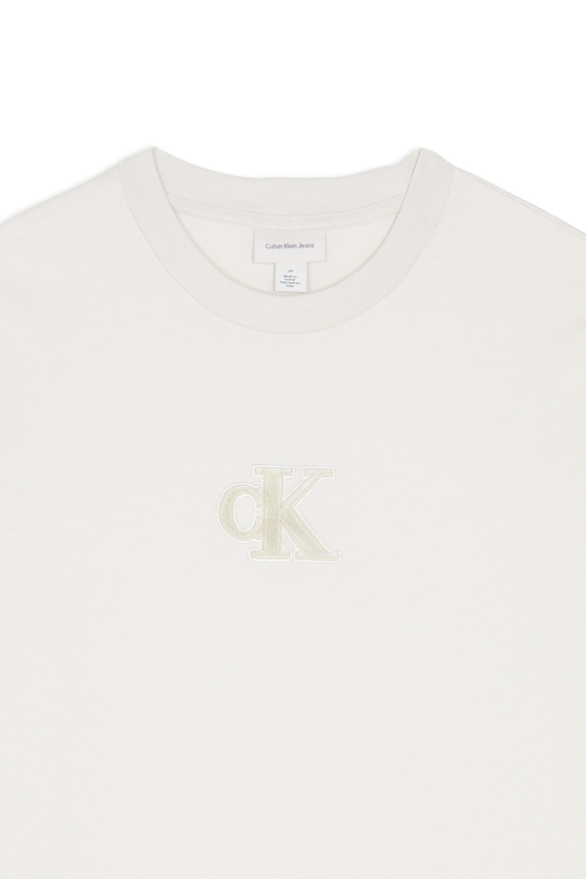Regular-fit round-neck cotton T-shirt White