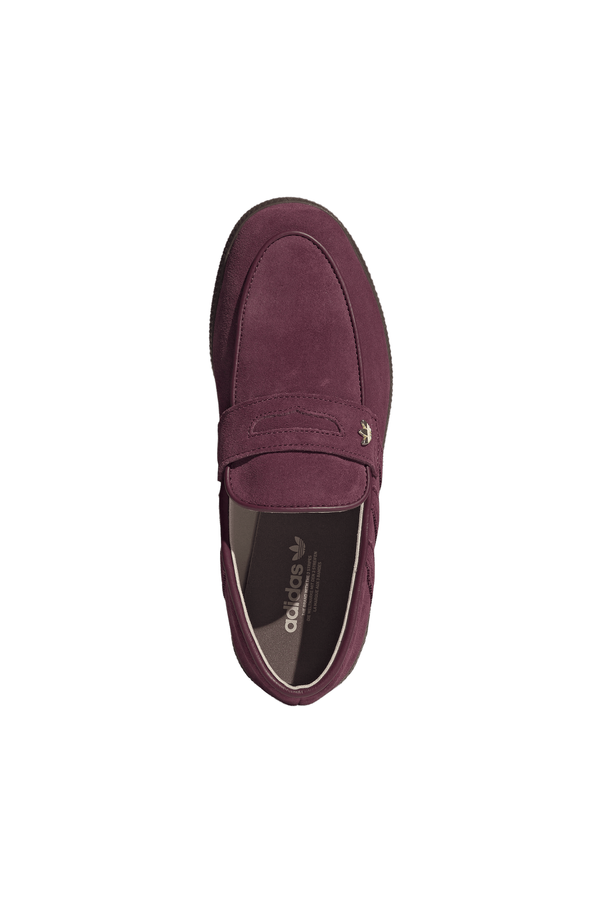 Leather deck shoes | Burgundy ADIDAS Women