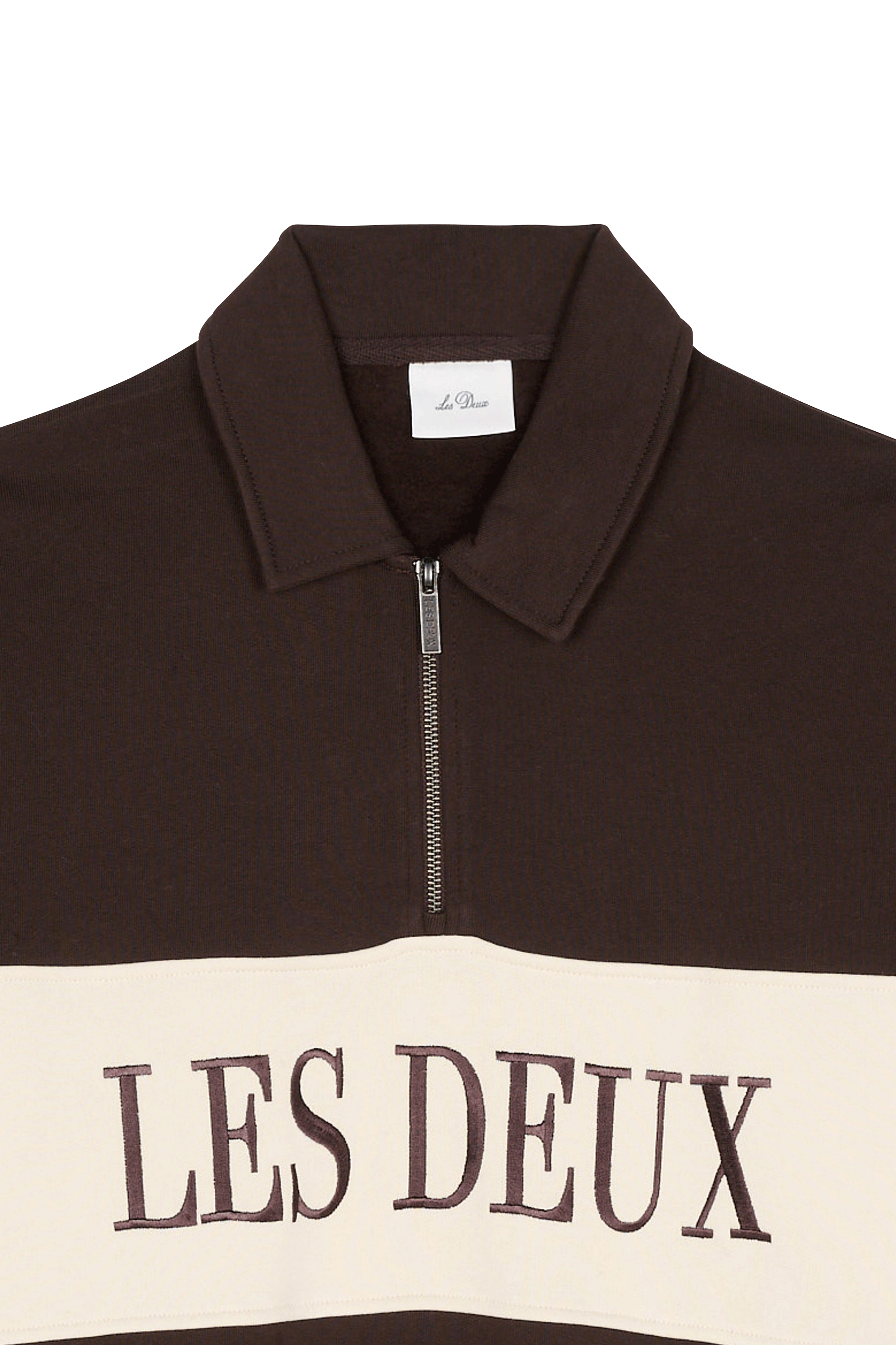 Tommy badge sweatshirt LES DEUX Brown