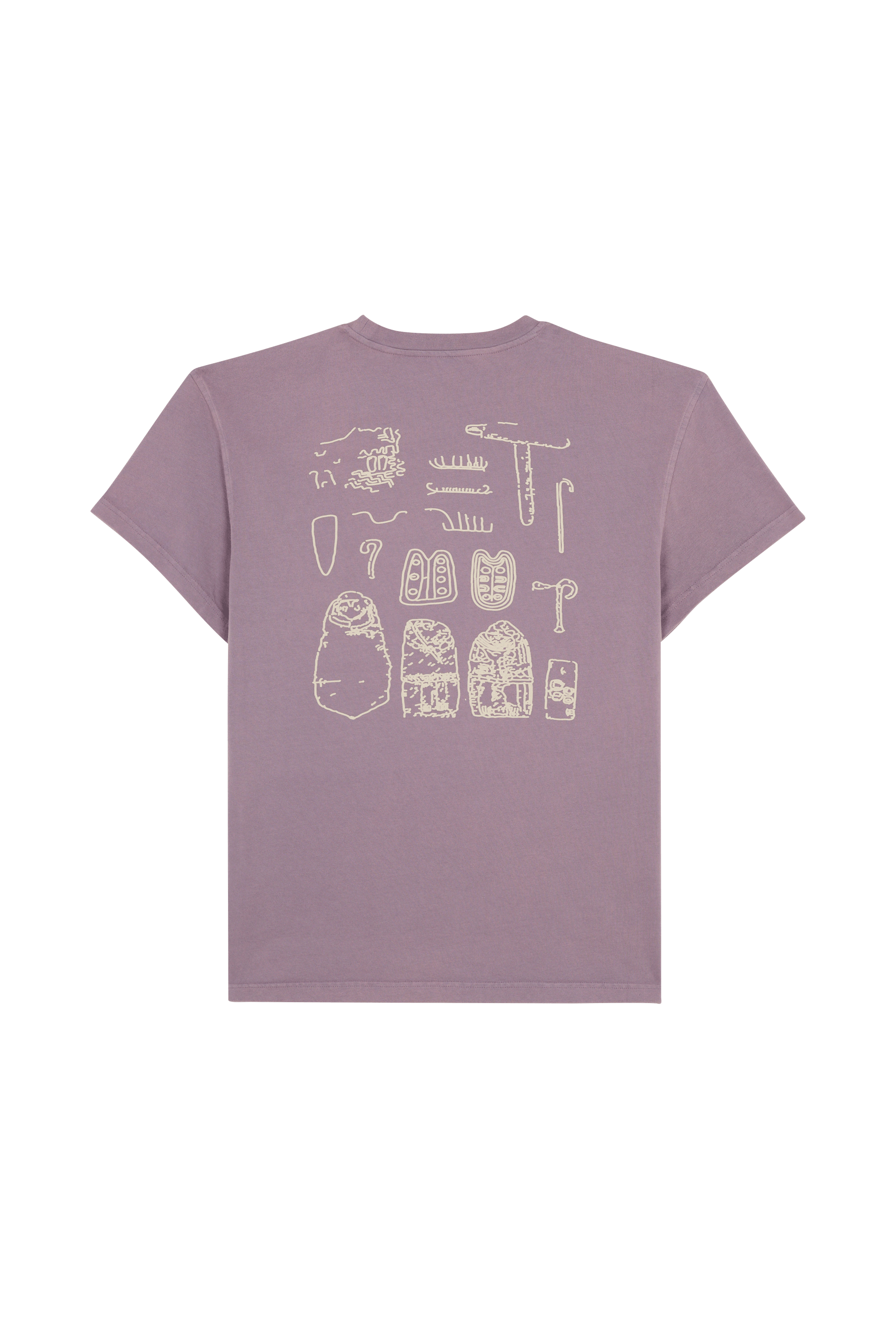 Regular-fit round-neck cotton T-shirt KA_YO_Prototype Purple