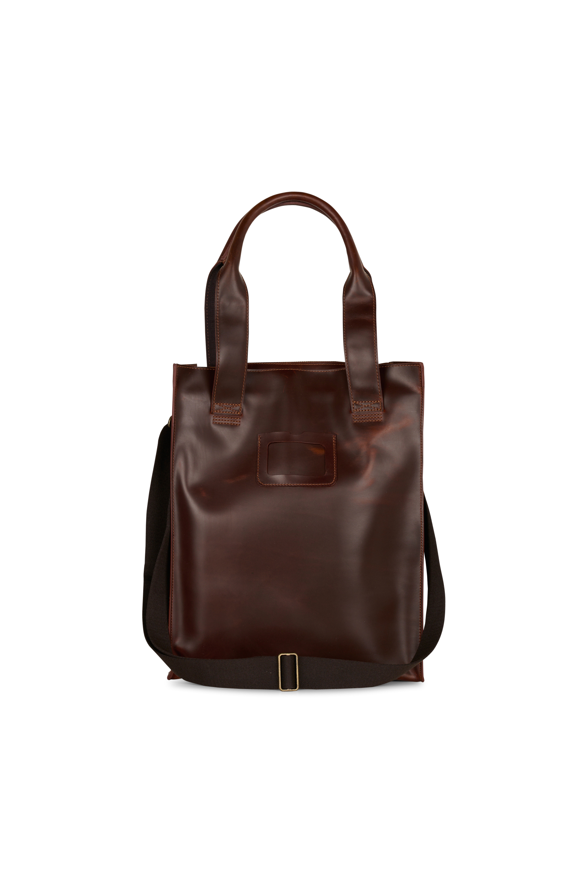 Sac shoppinge en cuir Marron