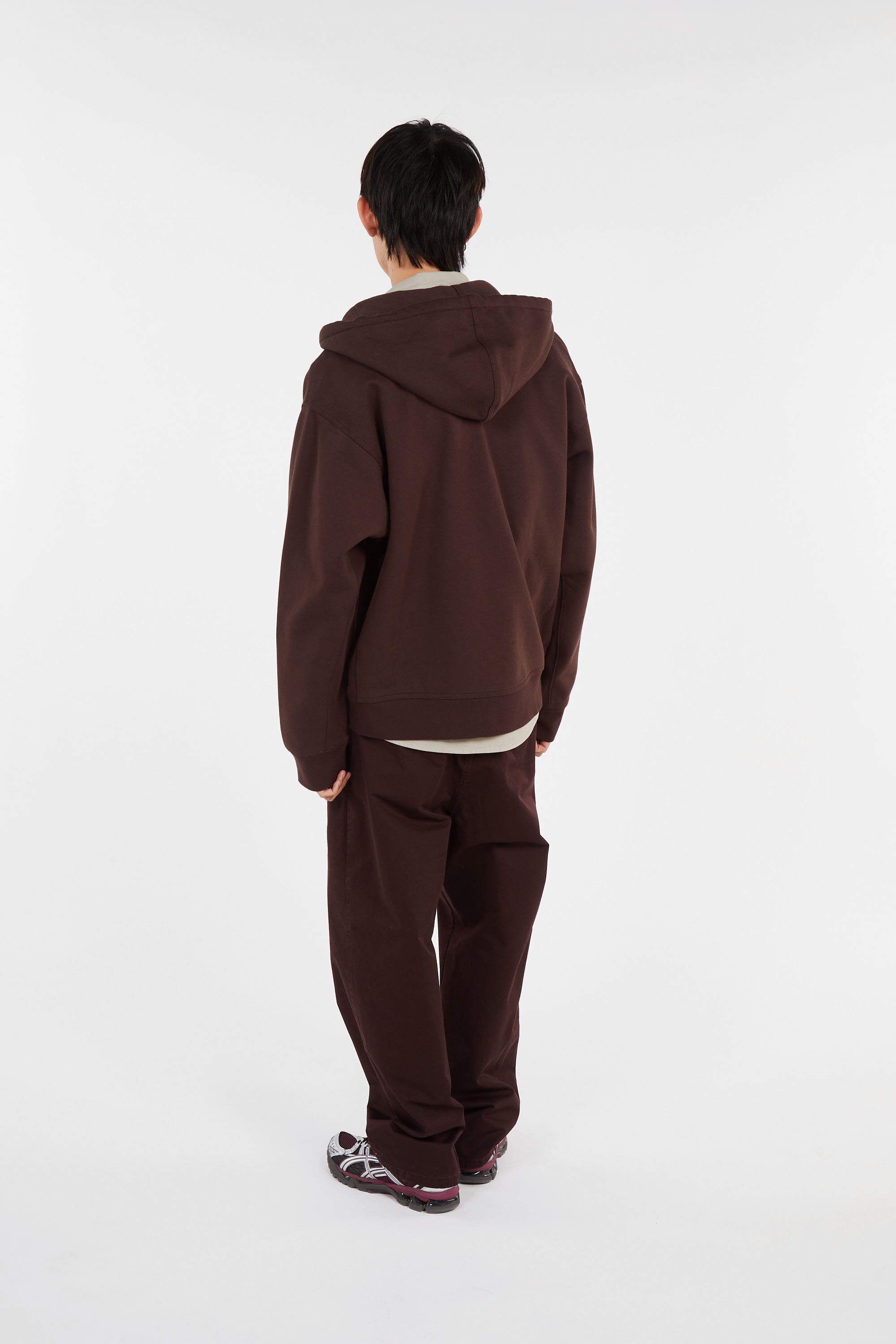 Sweatshirt zippé Marron