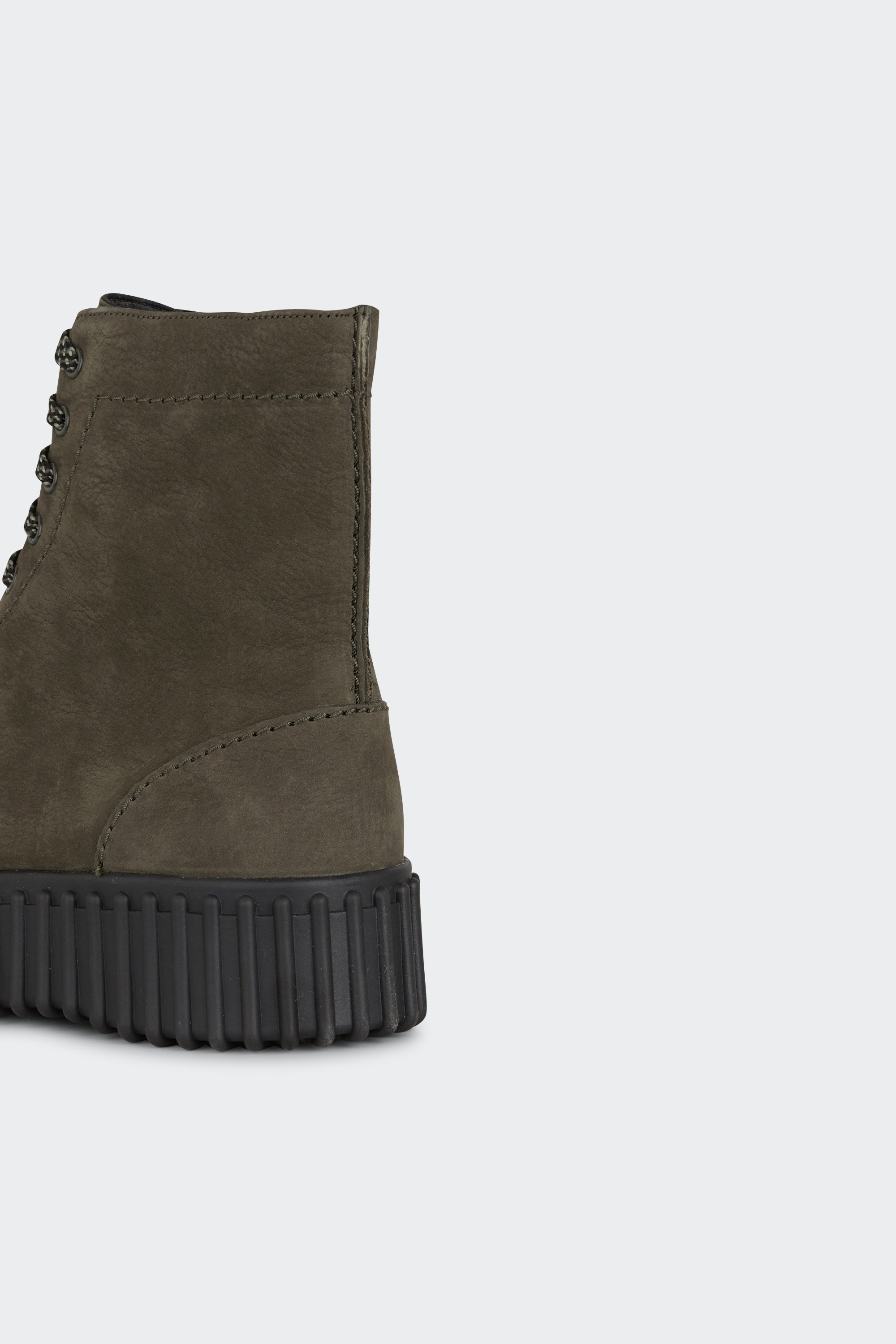 Heeled leather mid-calf boots | Green by CLARKS ORIGINALS Heeled leather mid-calf boots Green