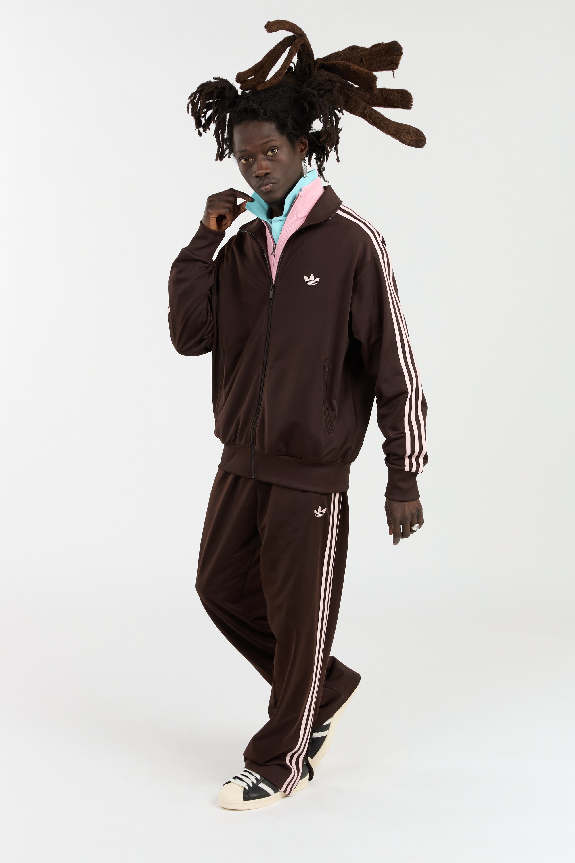 Pantalon de survêtement ADIDAS Marron
