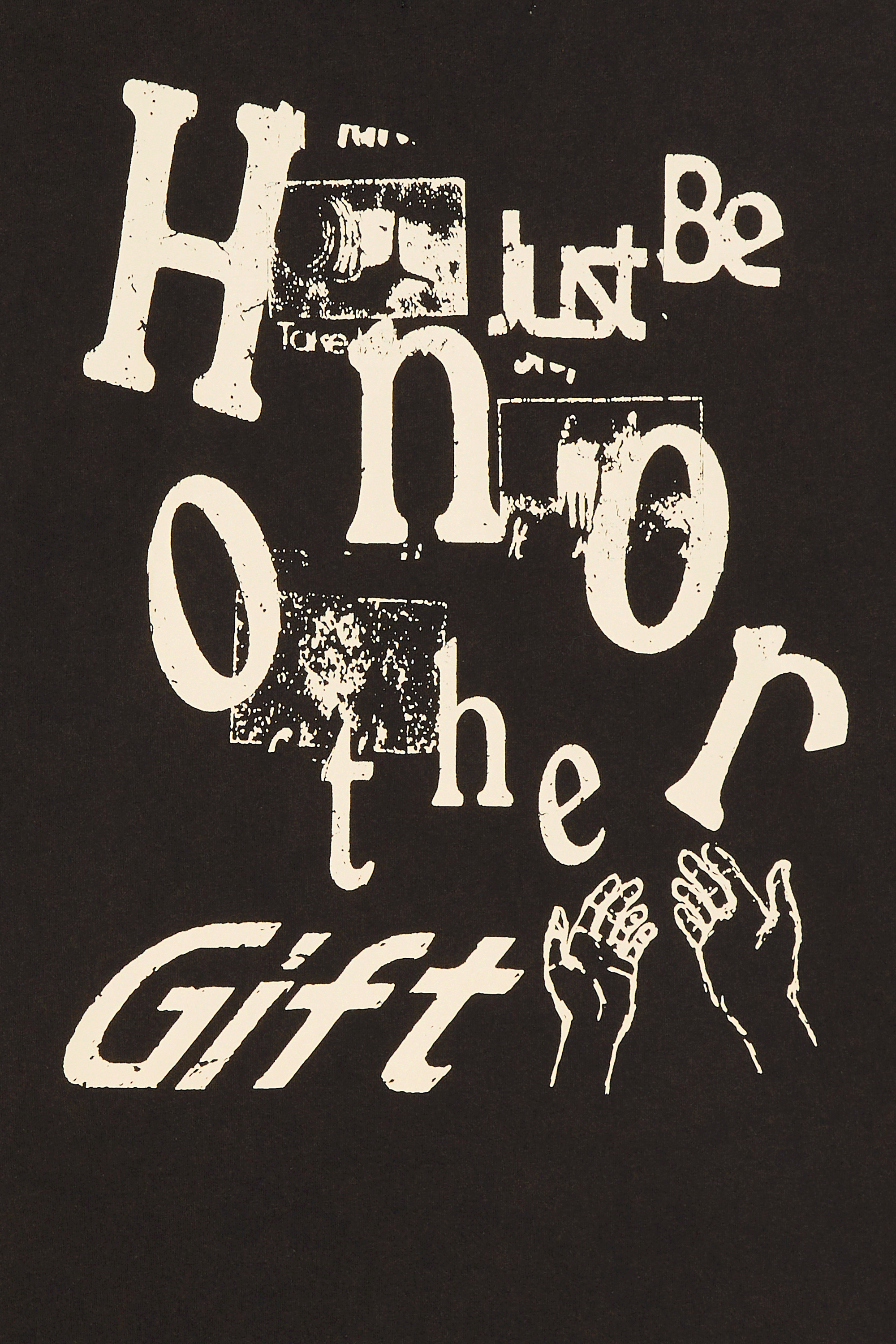 Regular-fit round-neck cotton T-shirt Black