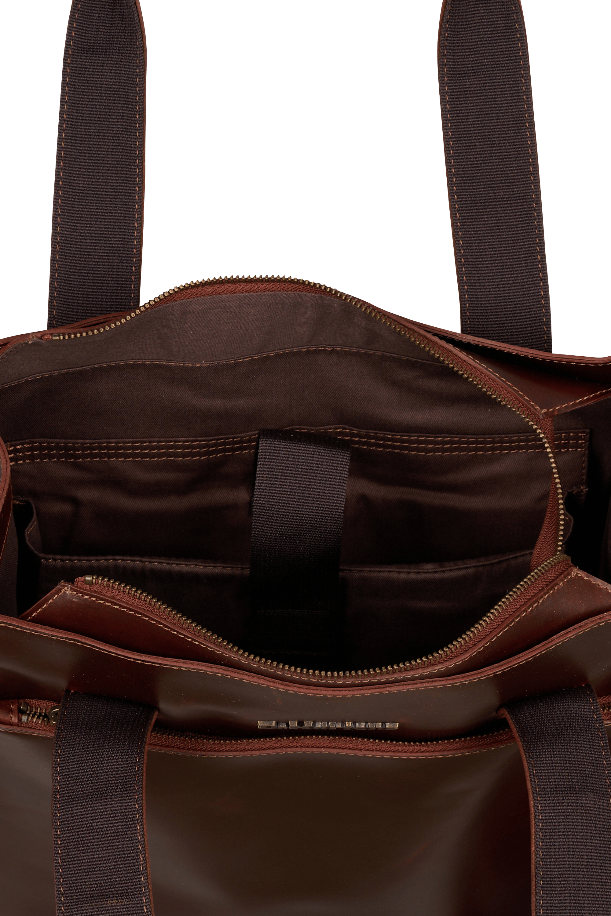 Sac shoppinge en cuir Marron