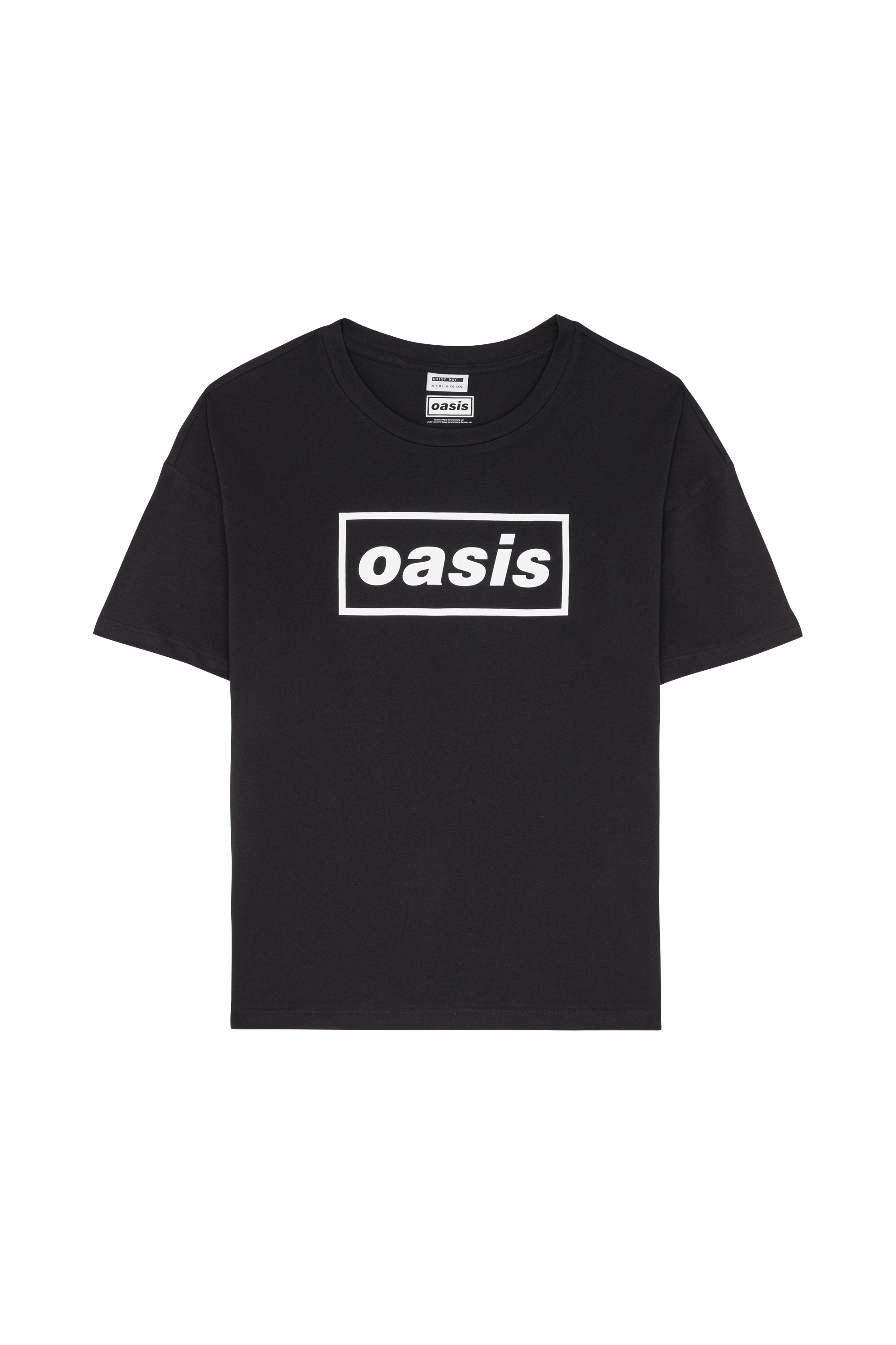 Regular-fit round-neck cotton T-shirt Black
