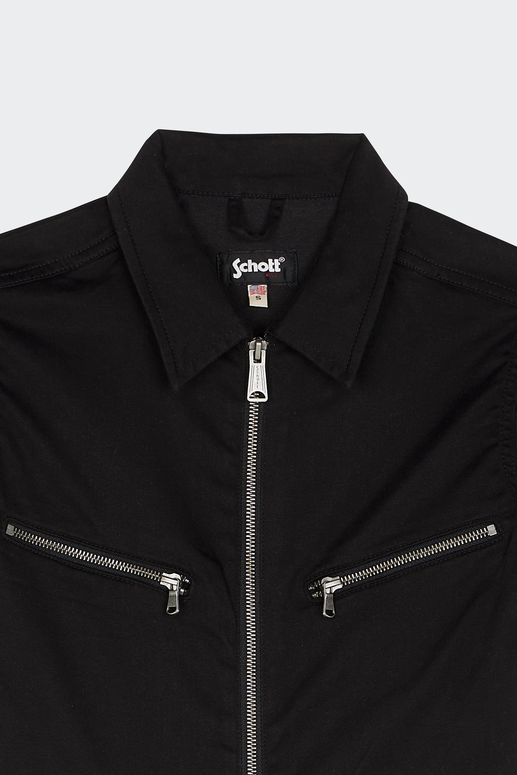 Cotton-blend playsuit with badges | Black by SCHOTT Cotton-blend playsuit with badges Black
