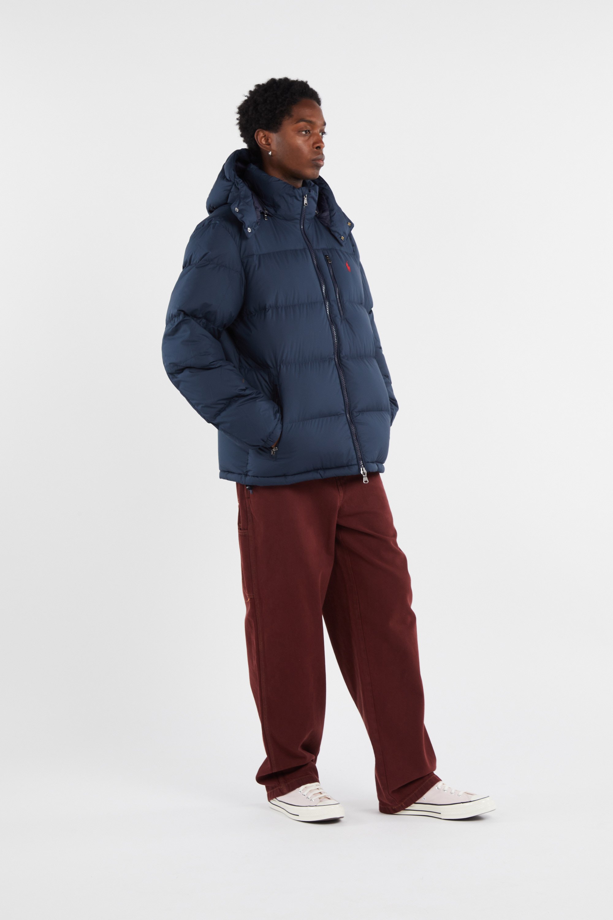 Lightweight quilted padded jacket with high neck POLO RALPH LAUREN Blue