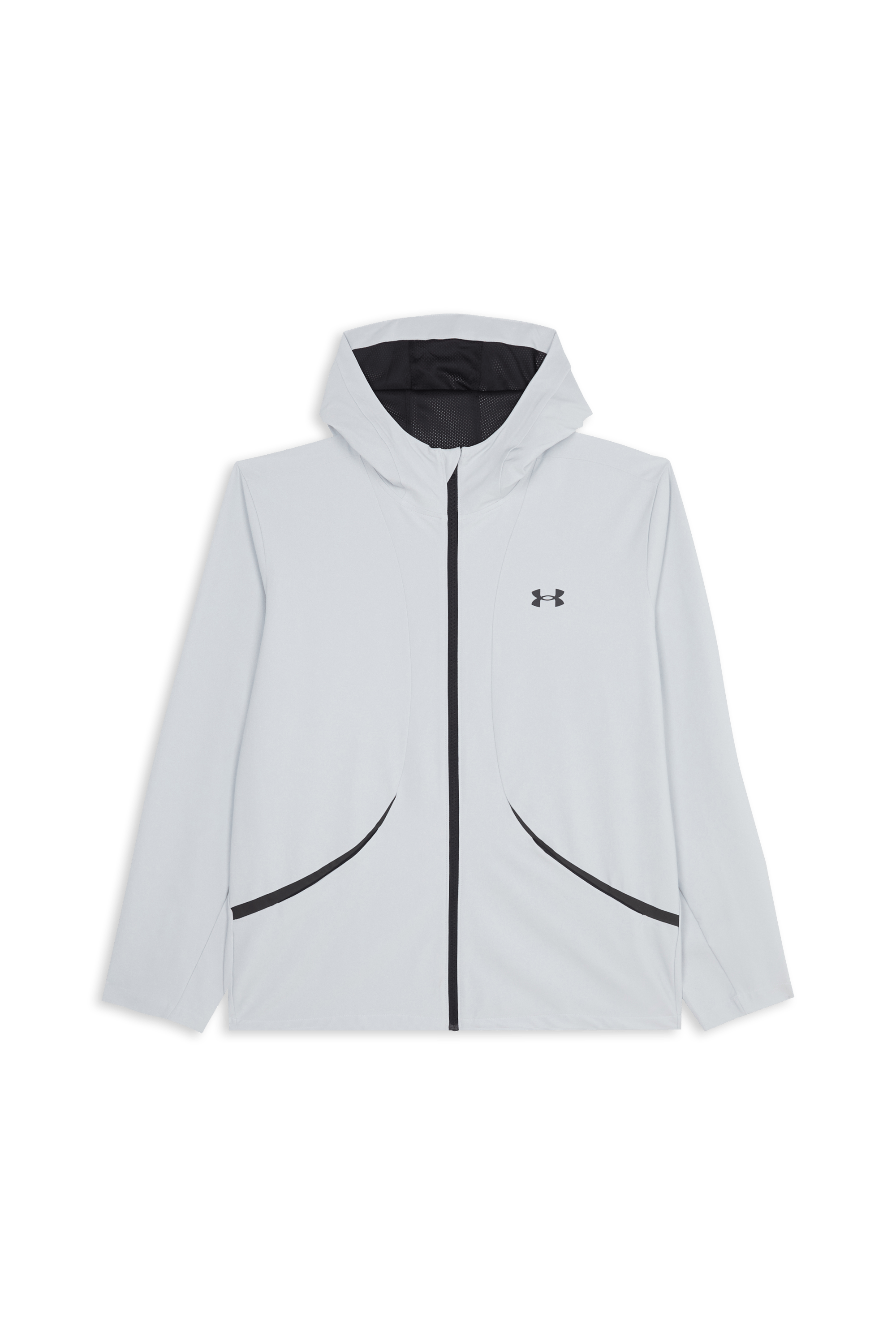 Jacket UA UNSTOPPABLE WOVEN JACKET Halo gray / black