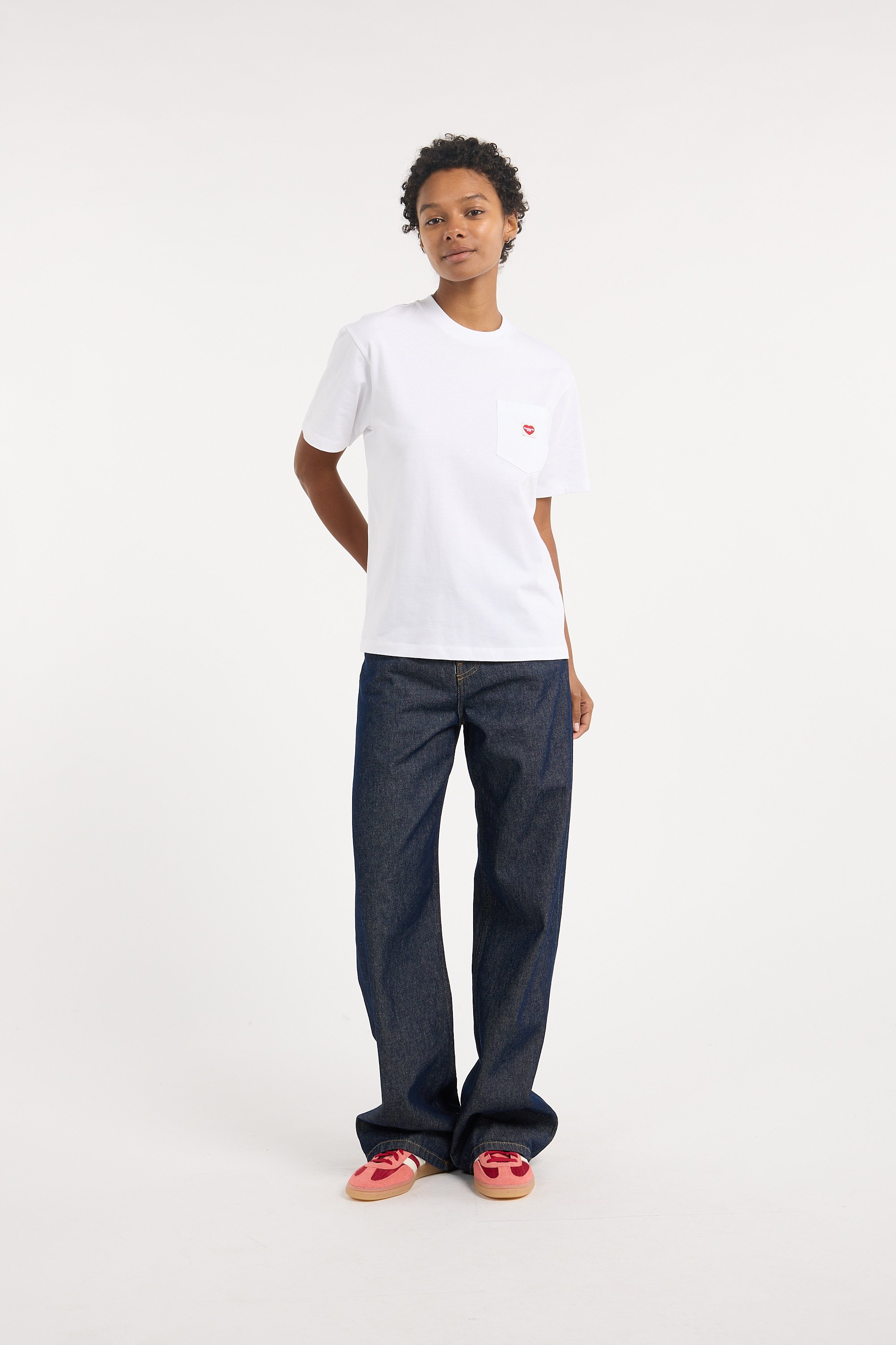 Regular-fit round-neck cotton T-shirt | White CARHARTT WIP Women