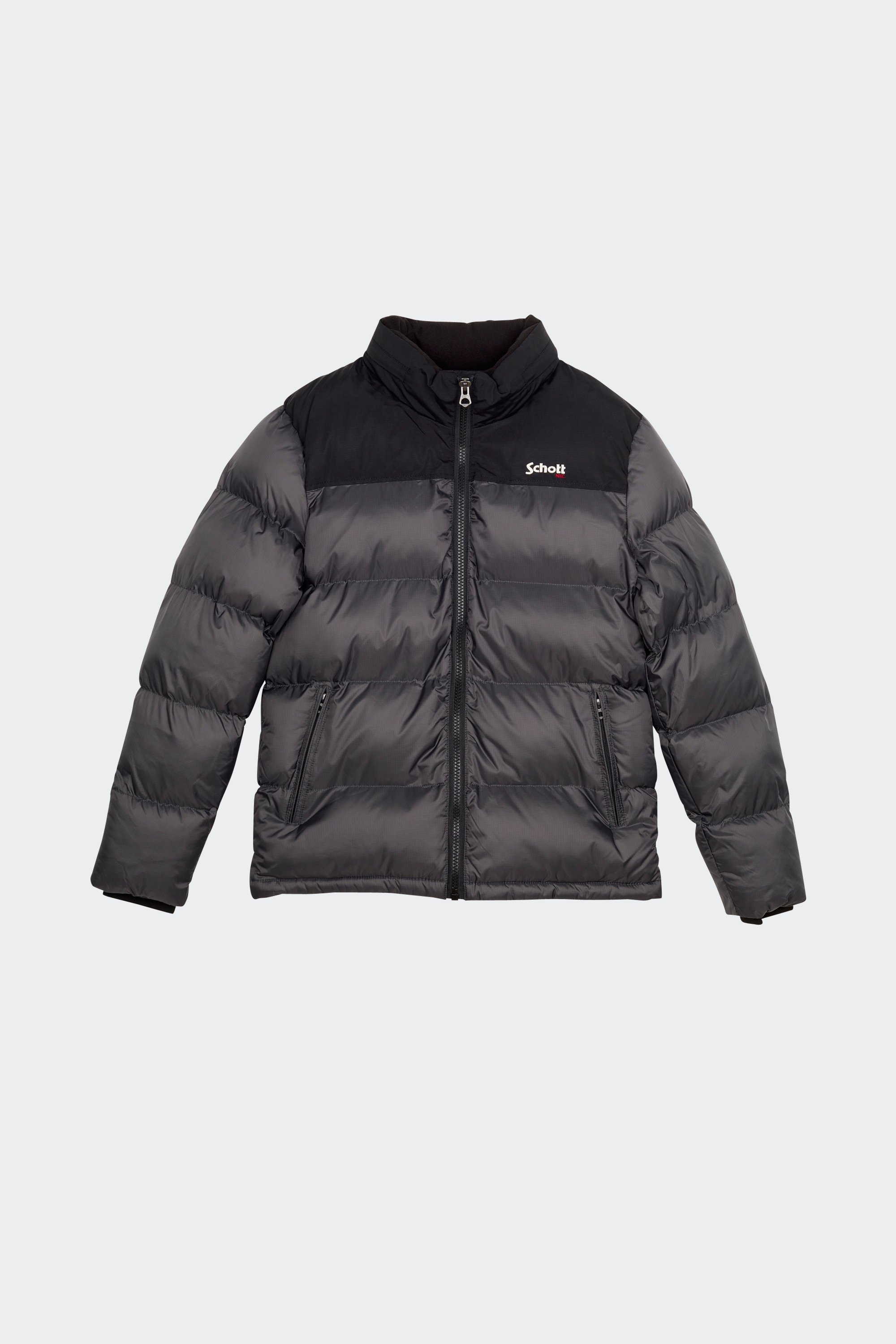Puffer Jacket | Grey by SCHOTT Puffer Jacket Grey