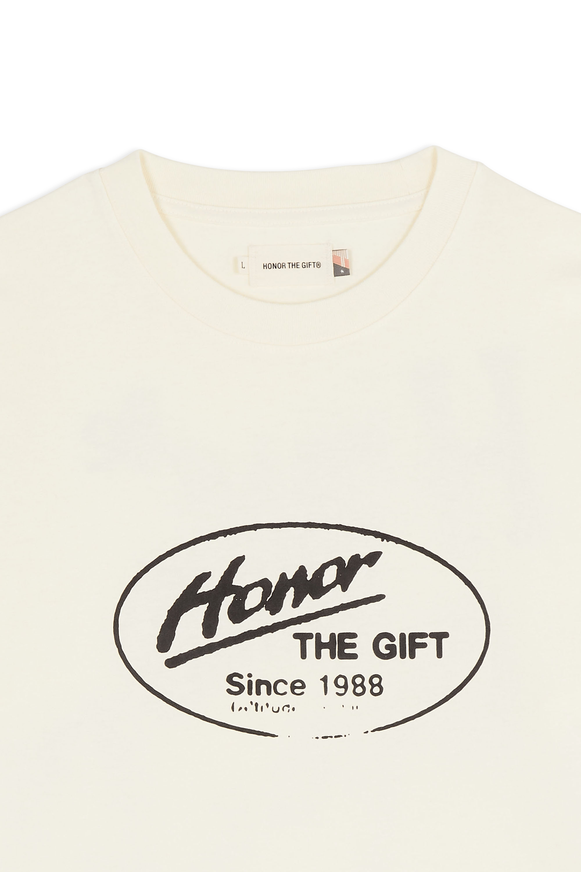 Regular-fit round-neck cotton T-shirt White