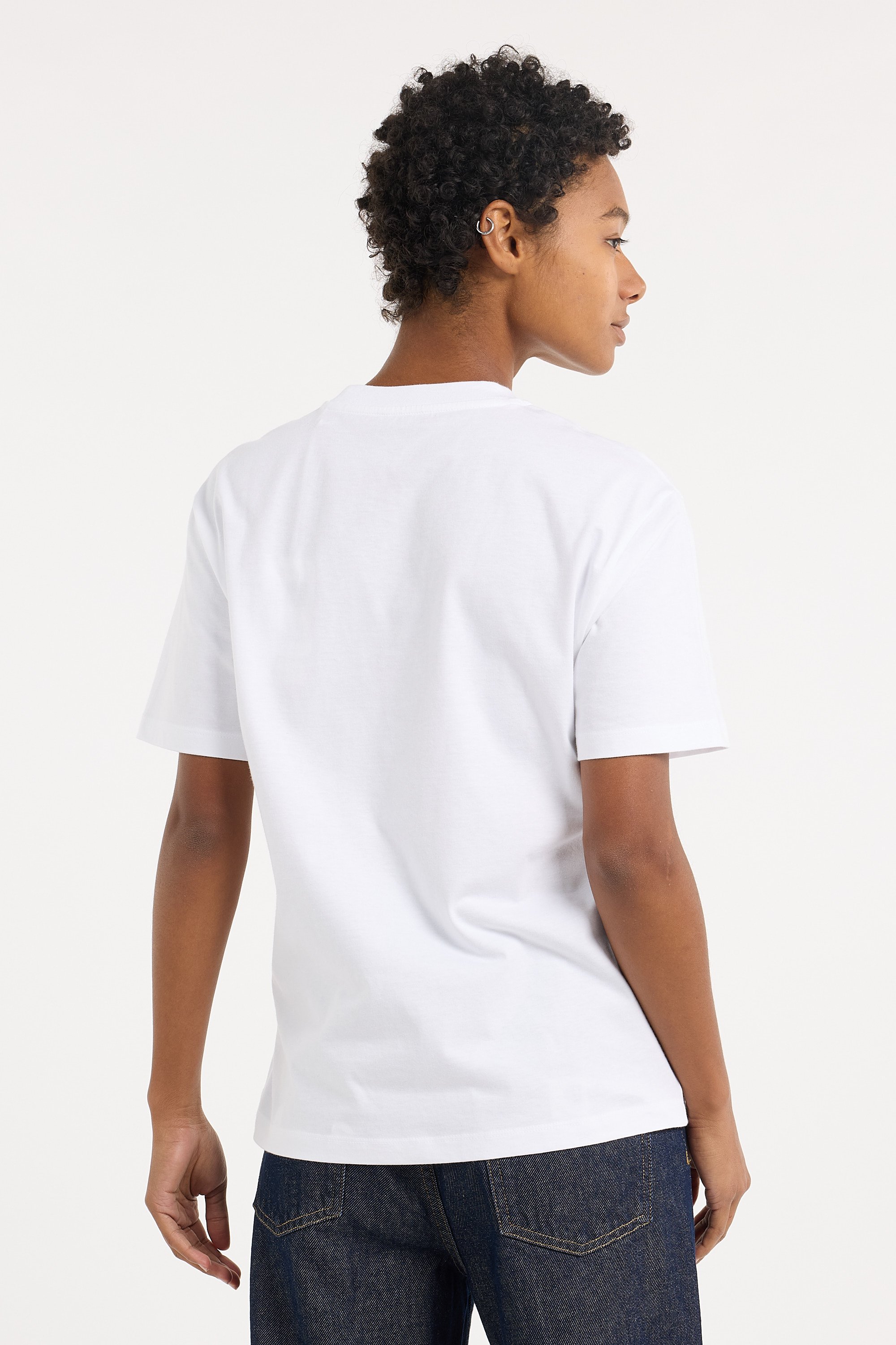 Regular-fit round-neck cotton T-shirt | White CARHARTT WIP Women