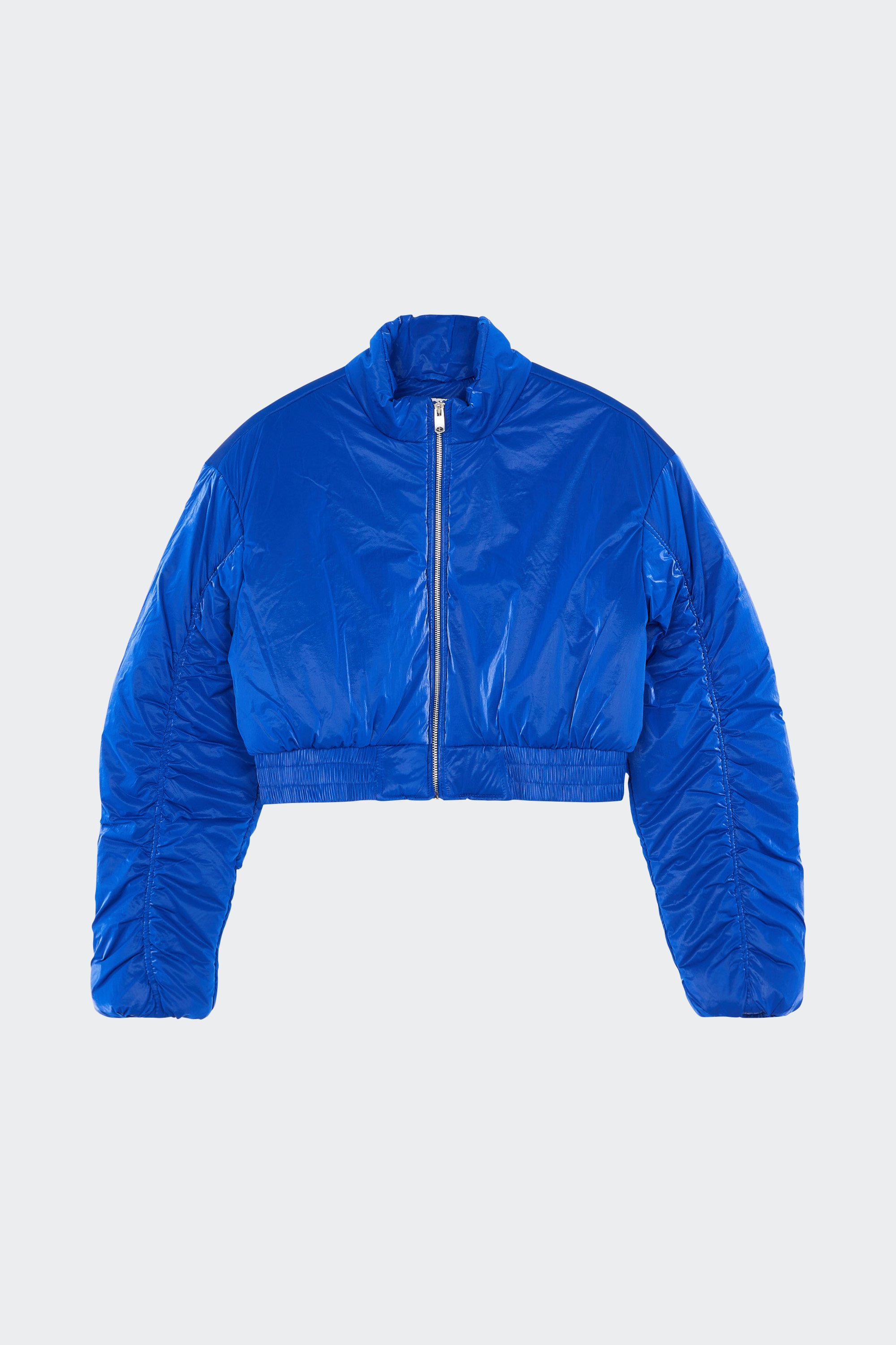 Lightweight quilted padded jacket with high neck | Blue by NOISY MAY Lightweight quilted padded jacket with high neck Blue
