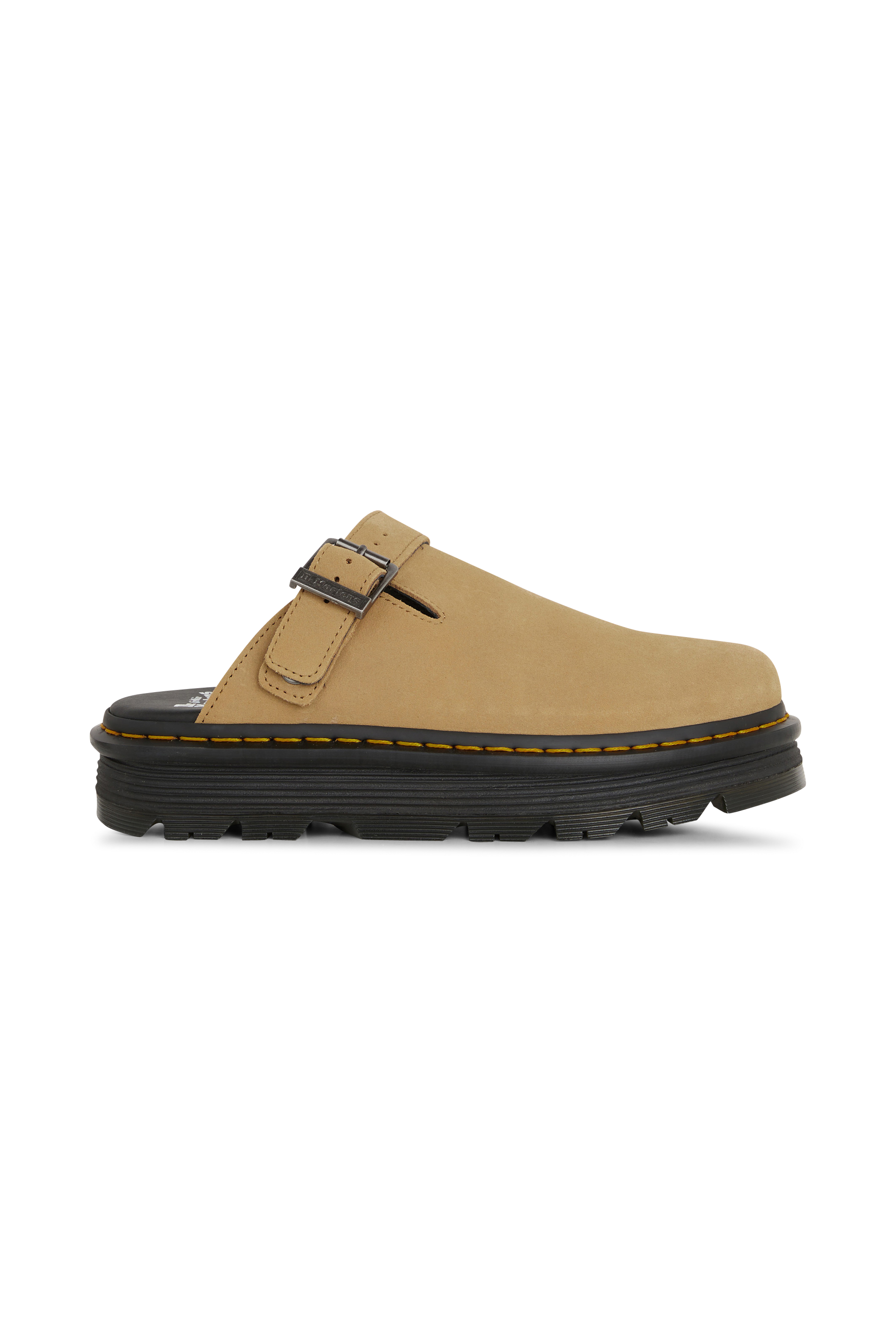 Flat furry sheepskin sandals Beige
