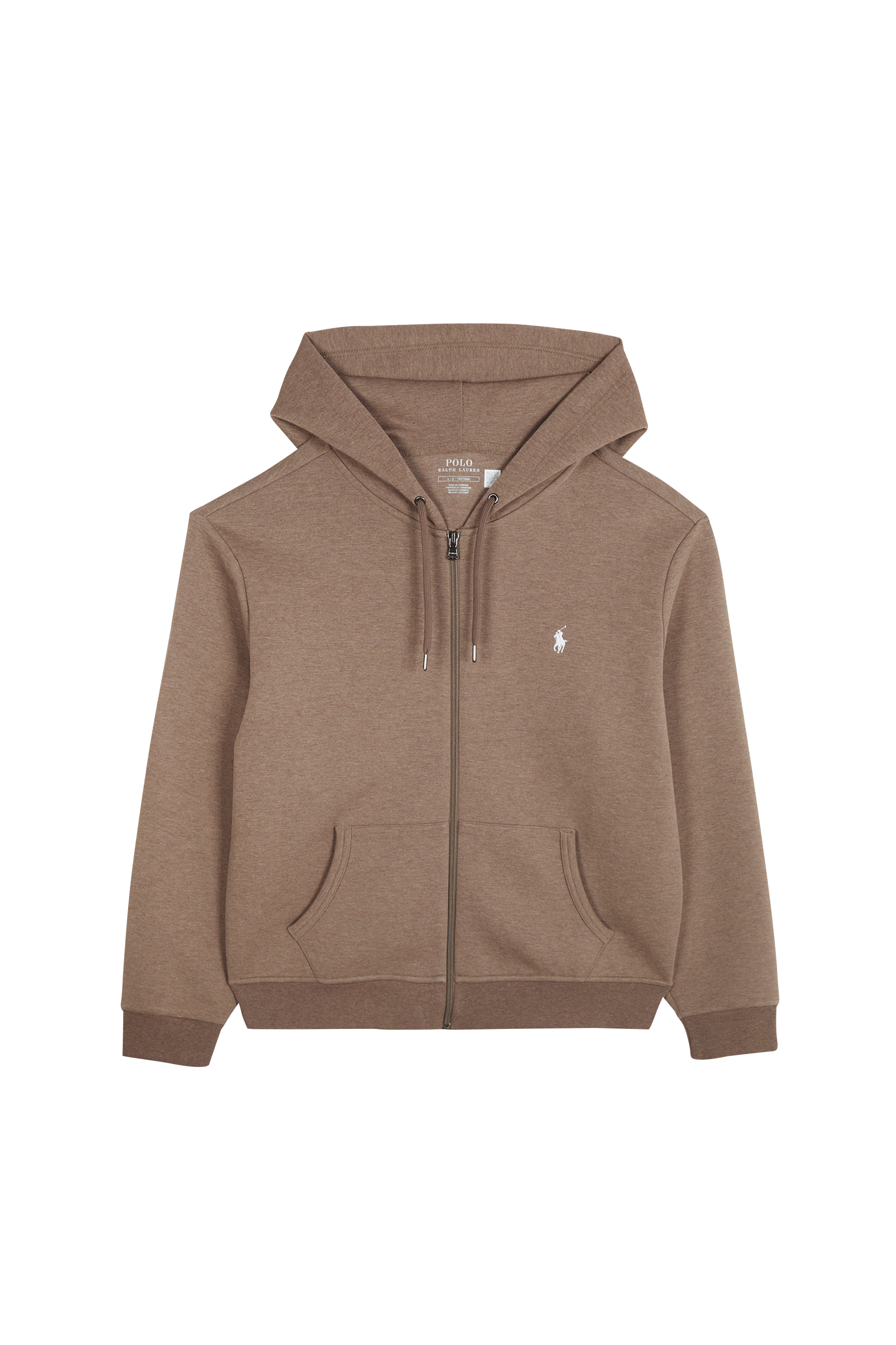 Hoodie zippé Marron