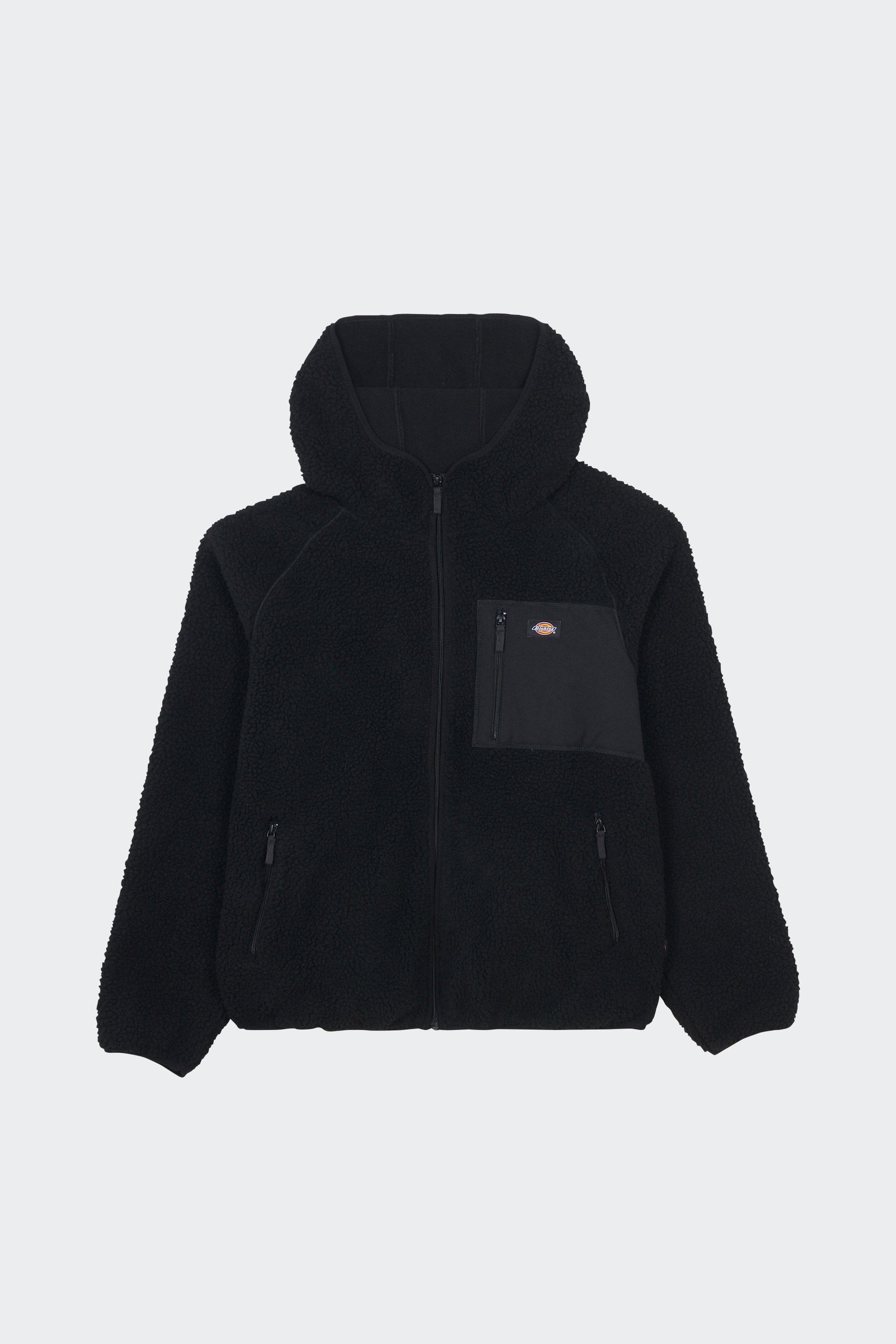 Regular-fit zip-up cotton-blend hoodie with Pony Player | Black by DICKIES Regular-fit zip-up cotton-blend hoodie with Pony Player Black