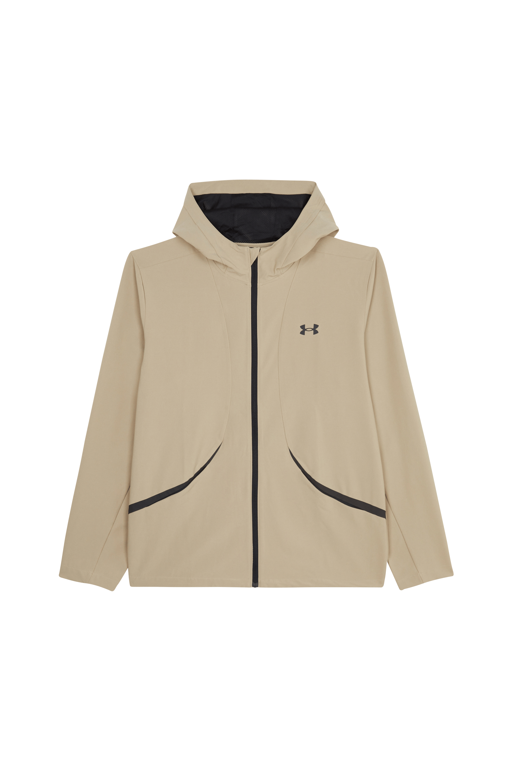 Jacket UA UNSTOPPABLE WOVEN JACKET City khaki / black