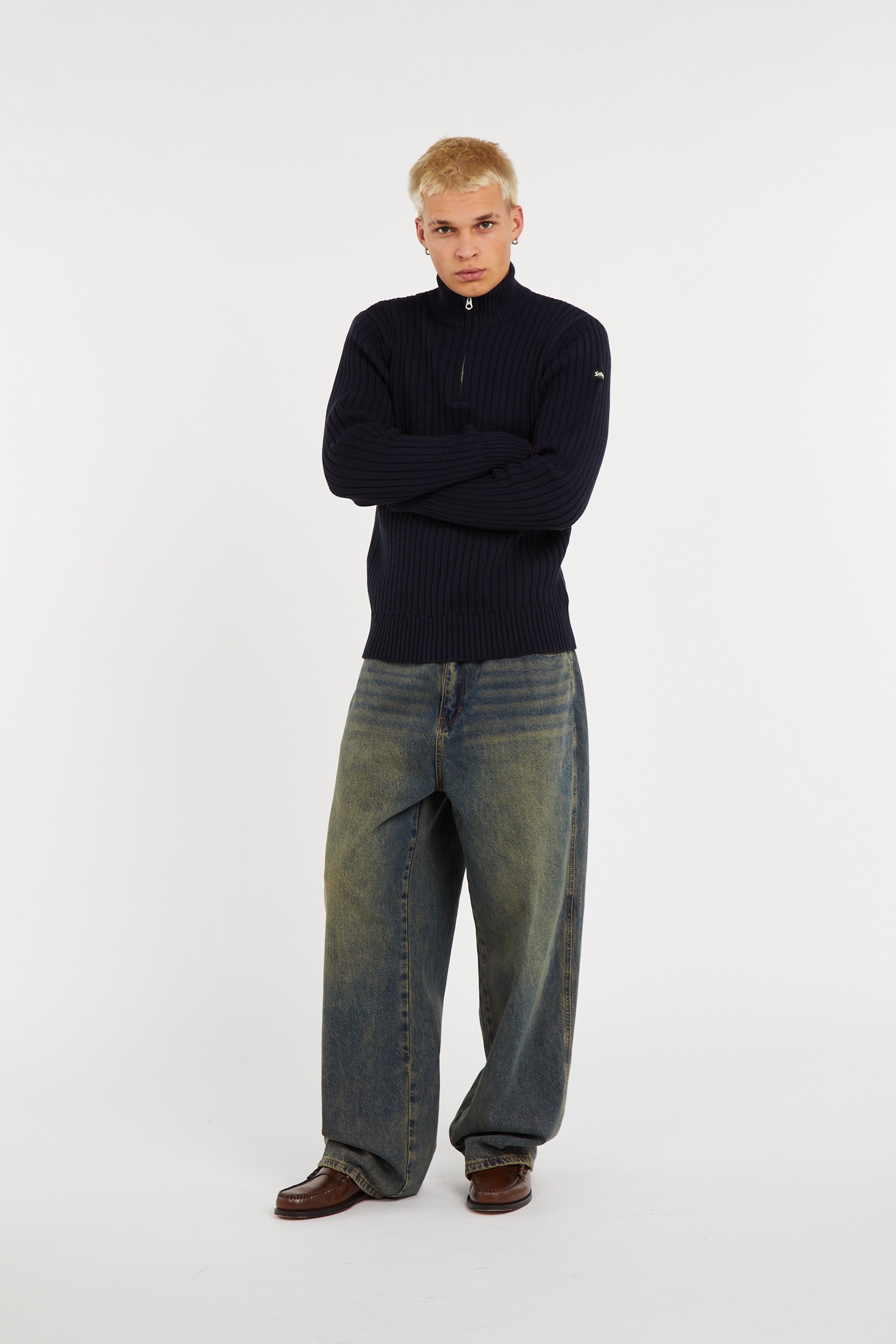 Pull SCHOTT Bleu