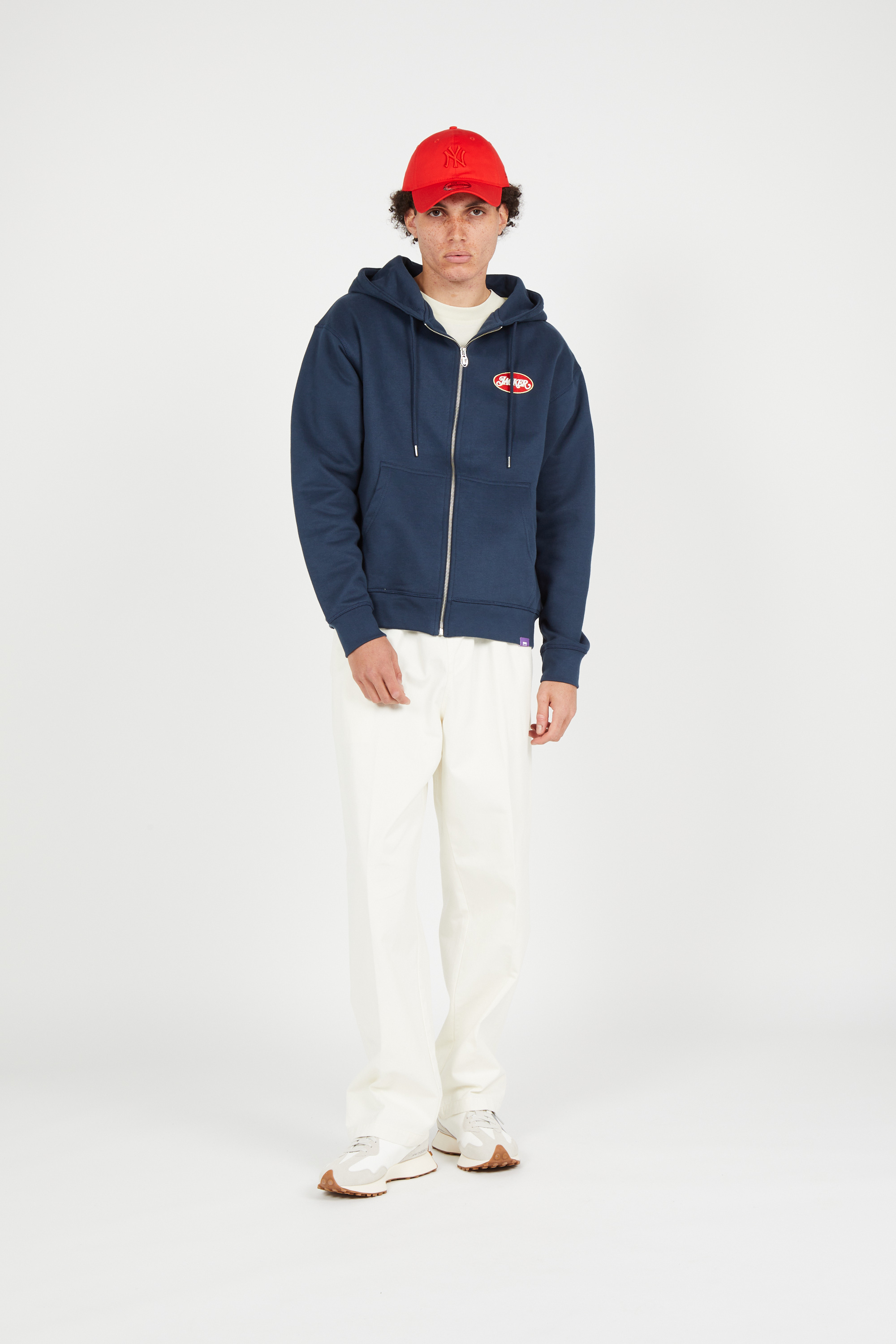 zip-up hoodie Blue