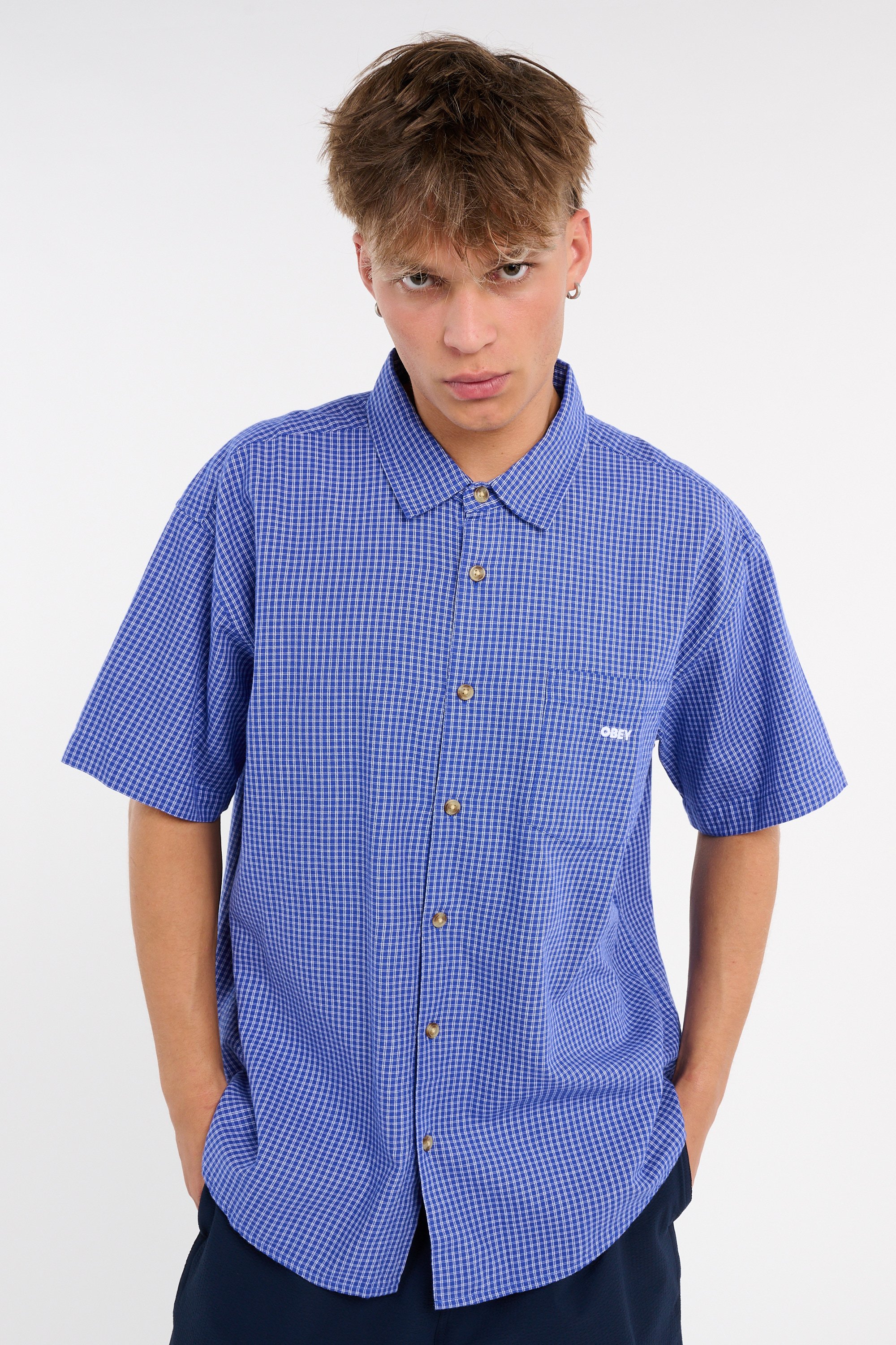 Shirt | Blue OBEY Men