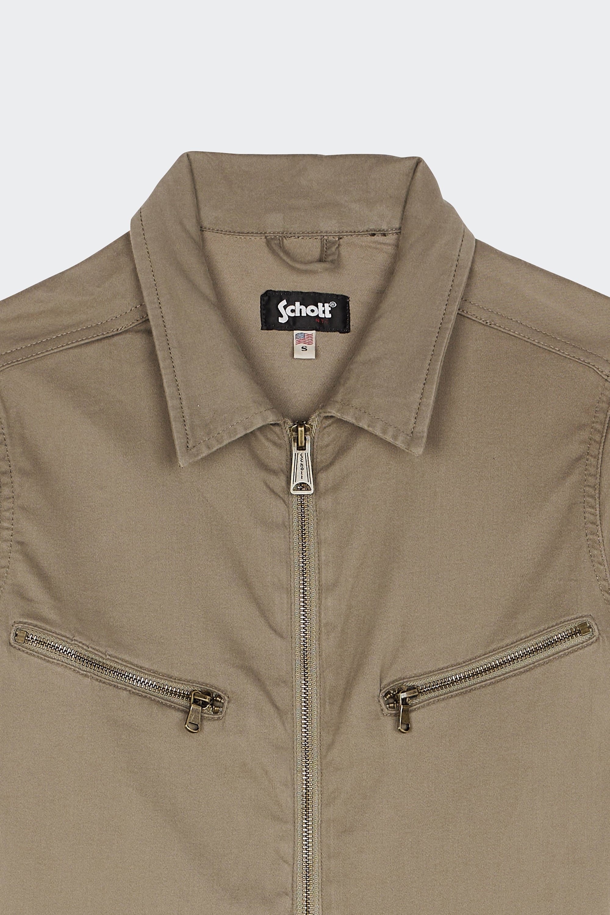 Cotton-blend playsuit with badges | Green by SCHOTT Cotton-blend playsuit with badges Green